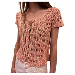 Top en crochet des années 1960