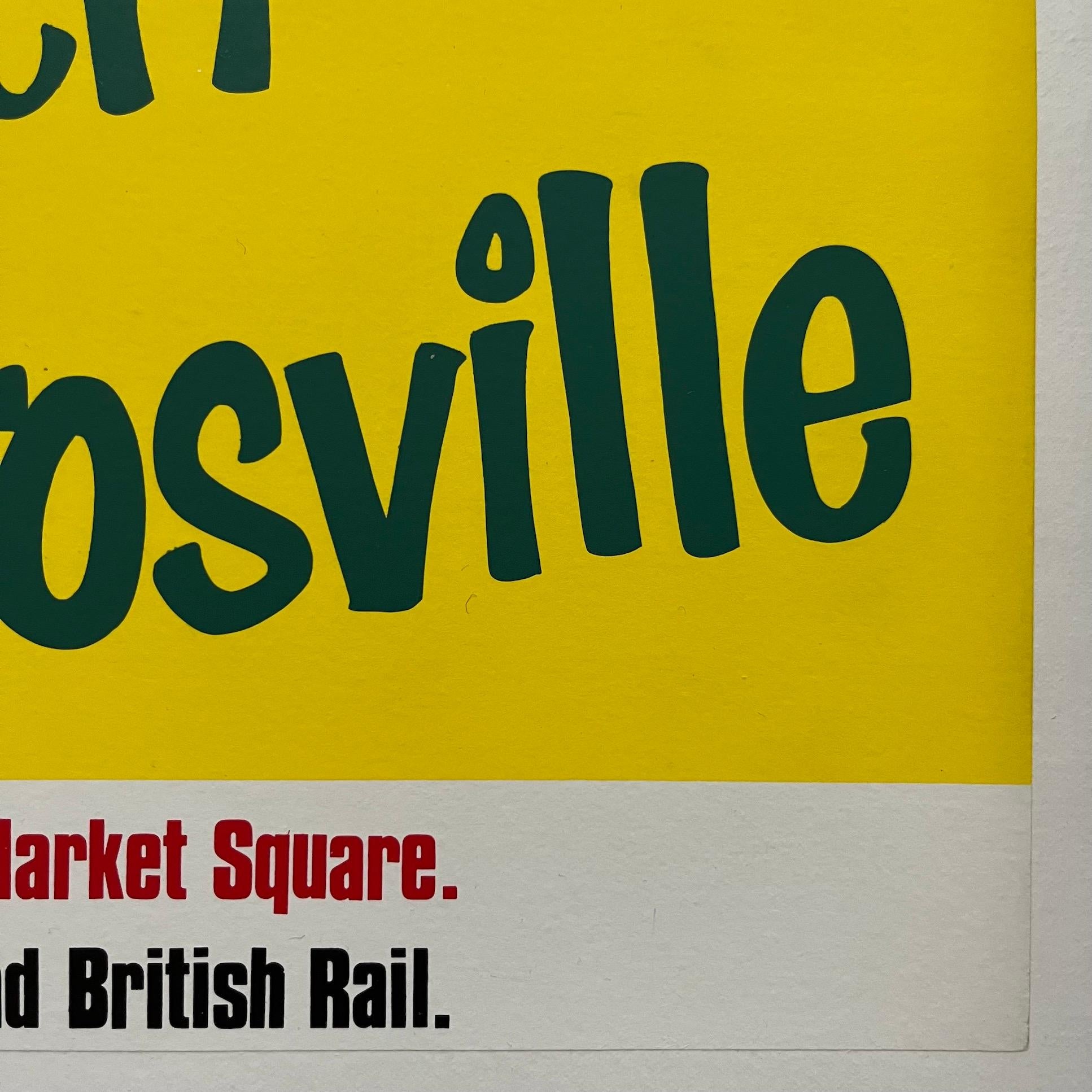 Mid-Century Modern 1960's Crosville Coach Poster For Sale