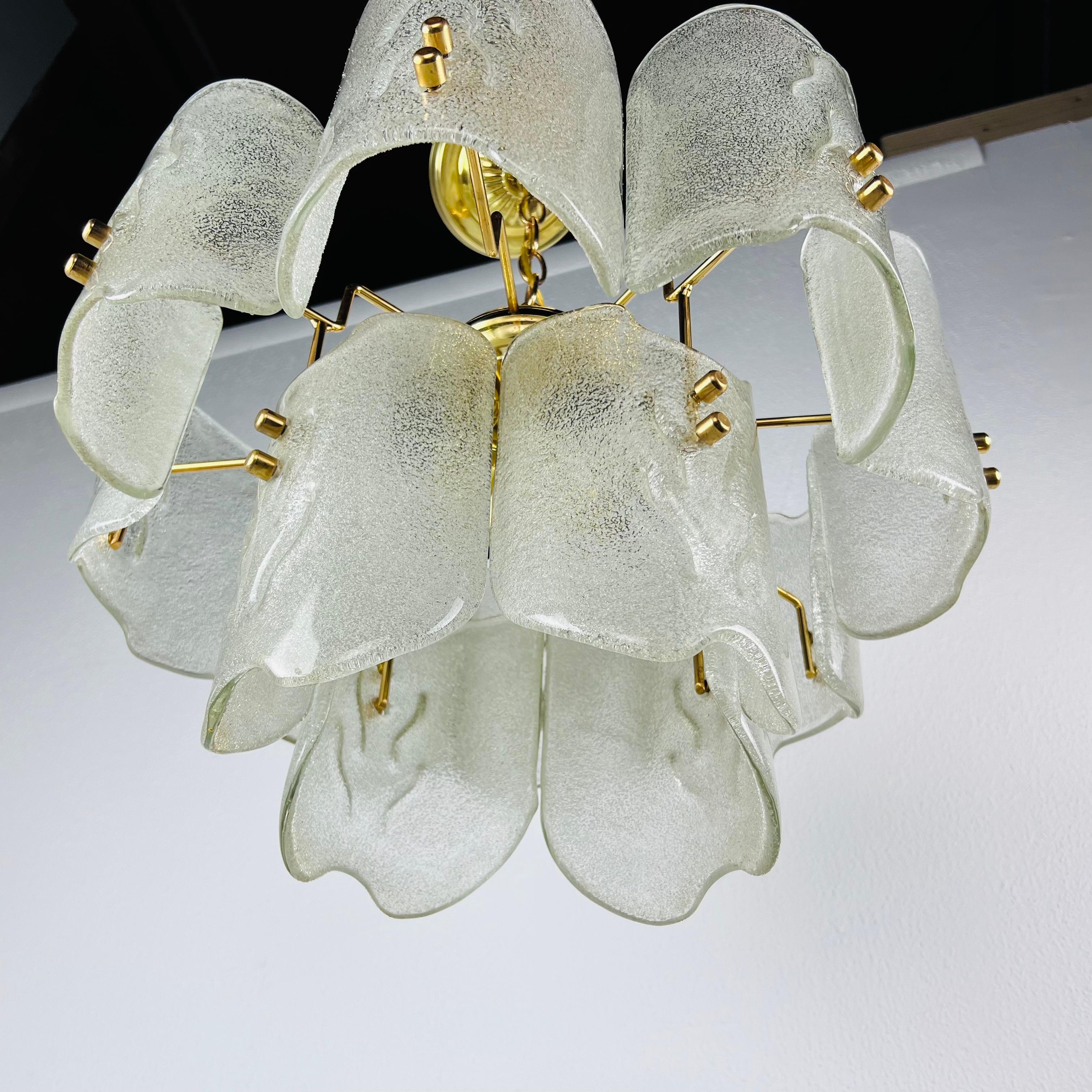 1960s Crystal Glass Chandelier by Carl Fagerlund for Orrefors 4
