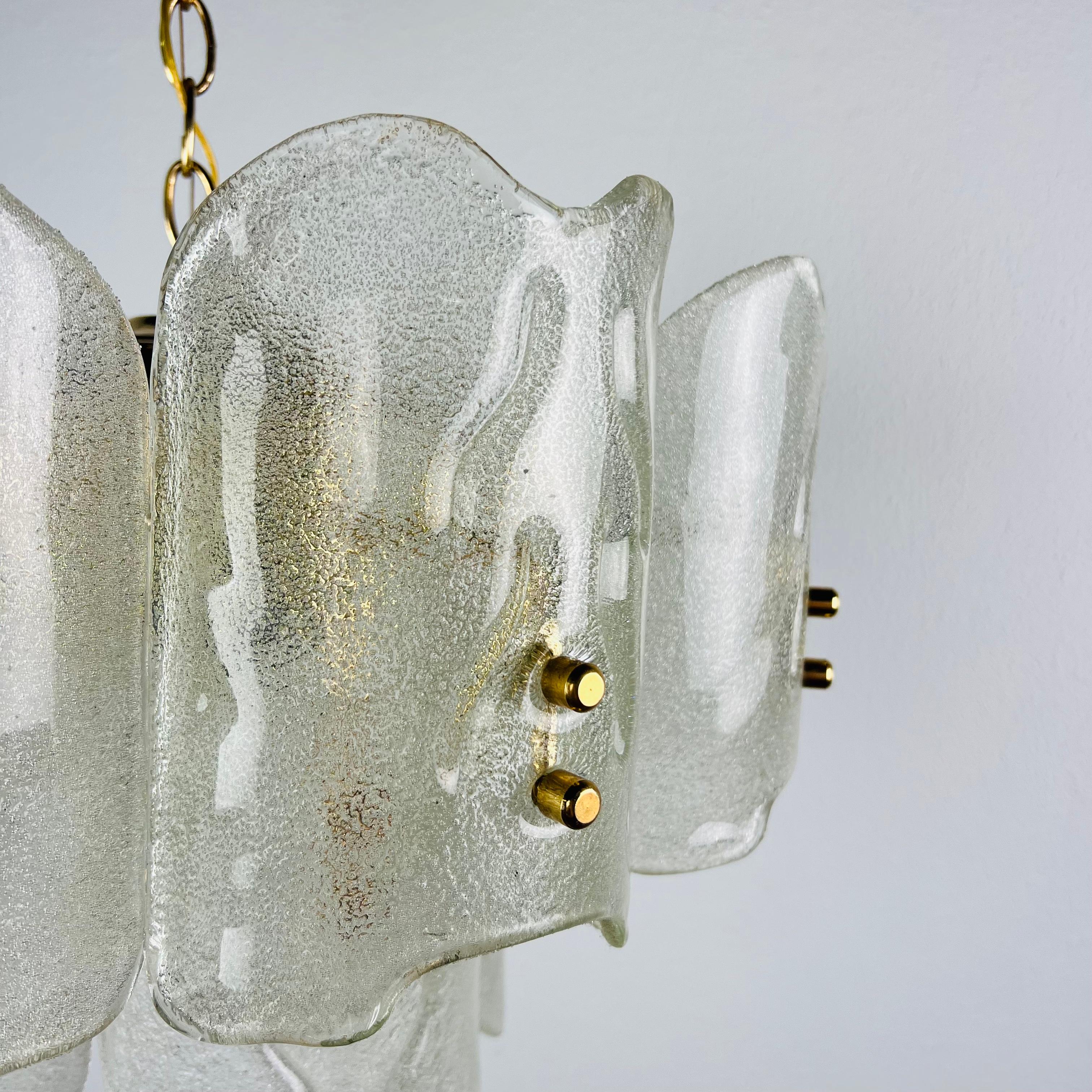 1960s Crystal Glass Chandelier by Carl Fagerlund for Orrefors 7