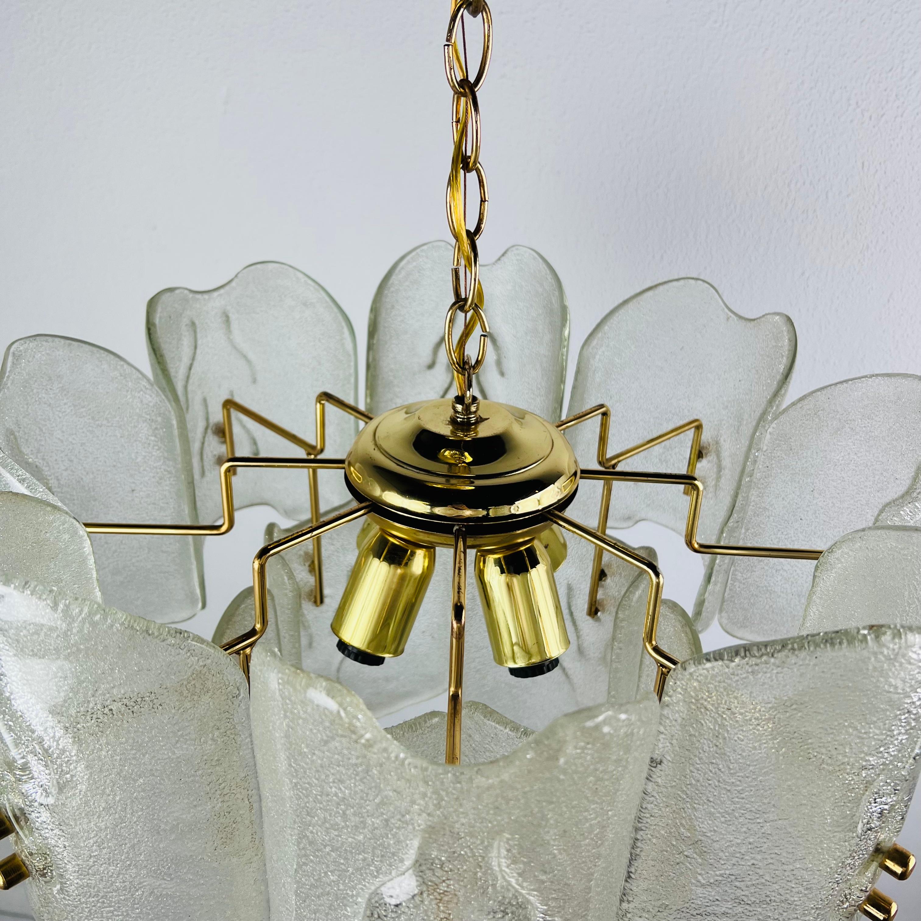 1960s Crystal Glass Chandelier by Carl Fagerlund for Orrefors 8