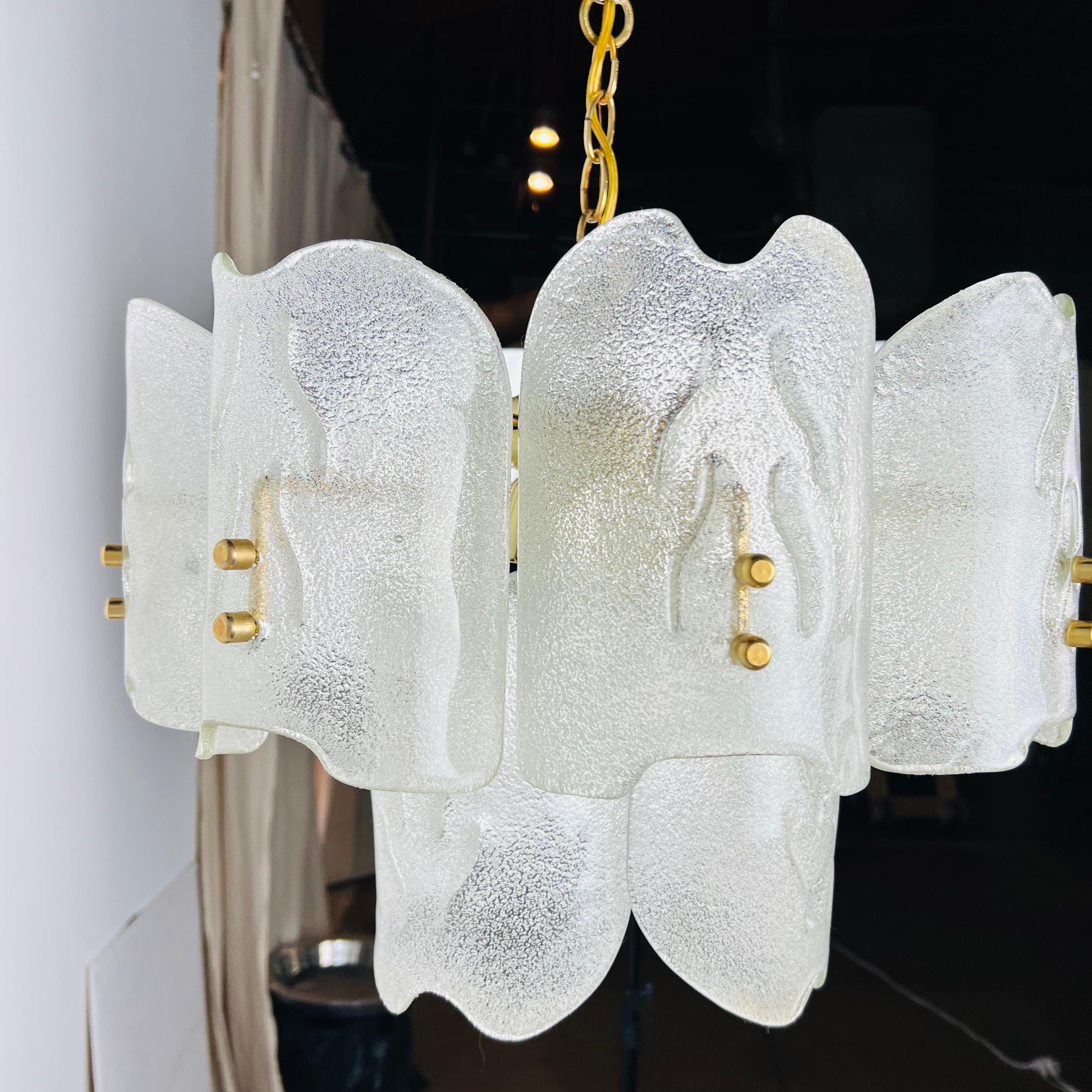 1960s Crystal Glass Chandelier by Carl Fagerlund for Orrefors 9