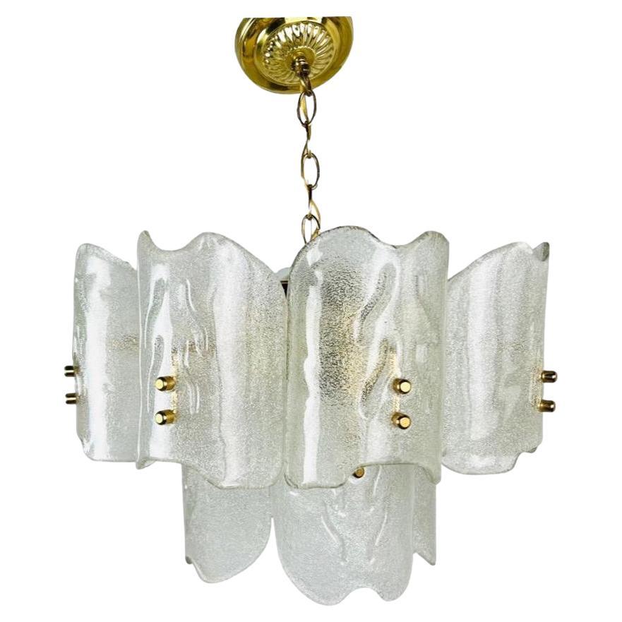 1960s Crystal Glass Chandelier by Carl Fagerlund for Orrefors