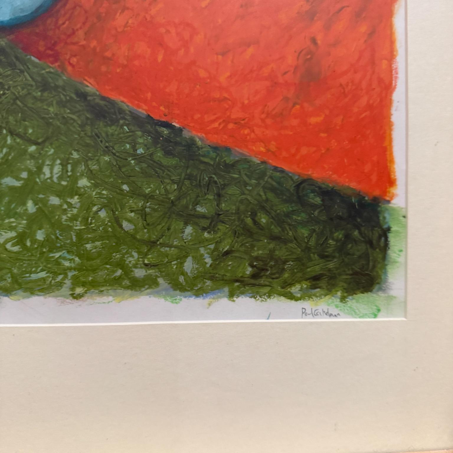 1960s Arte Cubista Forma Pintura Abstracta Estilo Paul Klee siglo XX en venta