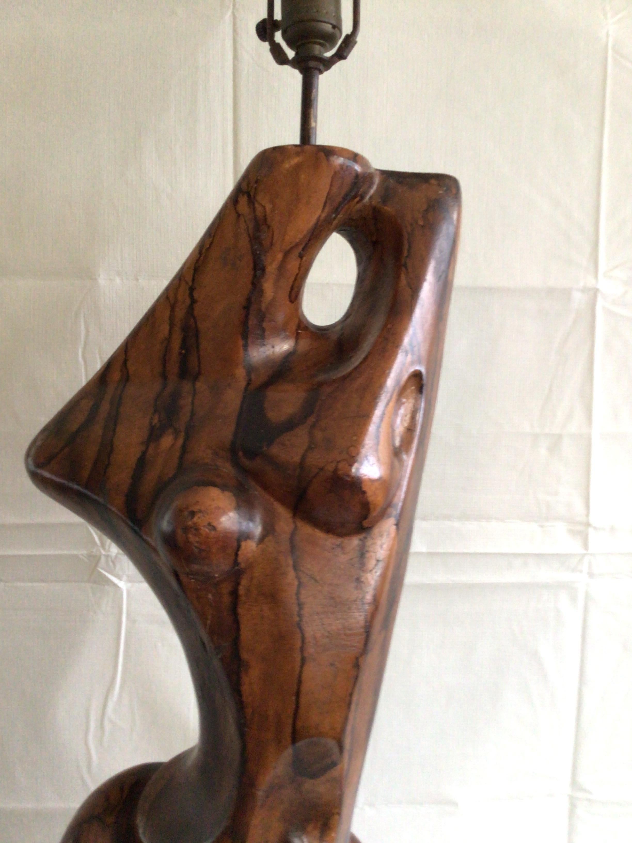 1960s Cubist Figural Female Table Lamp For Sale 1