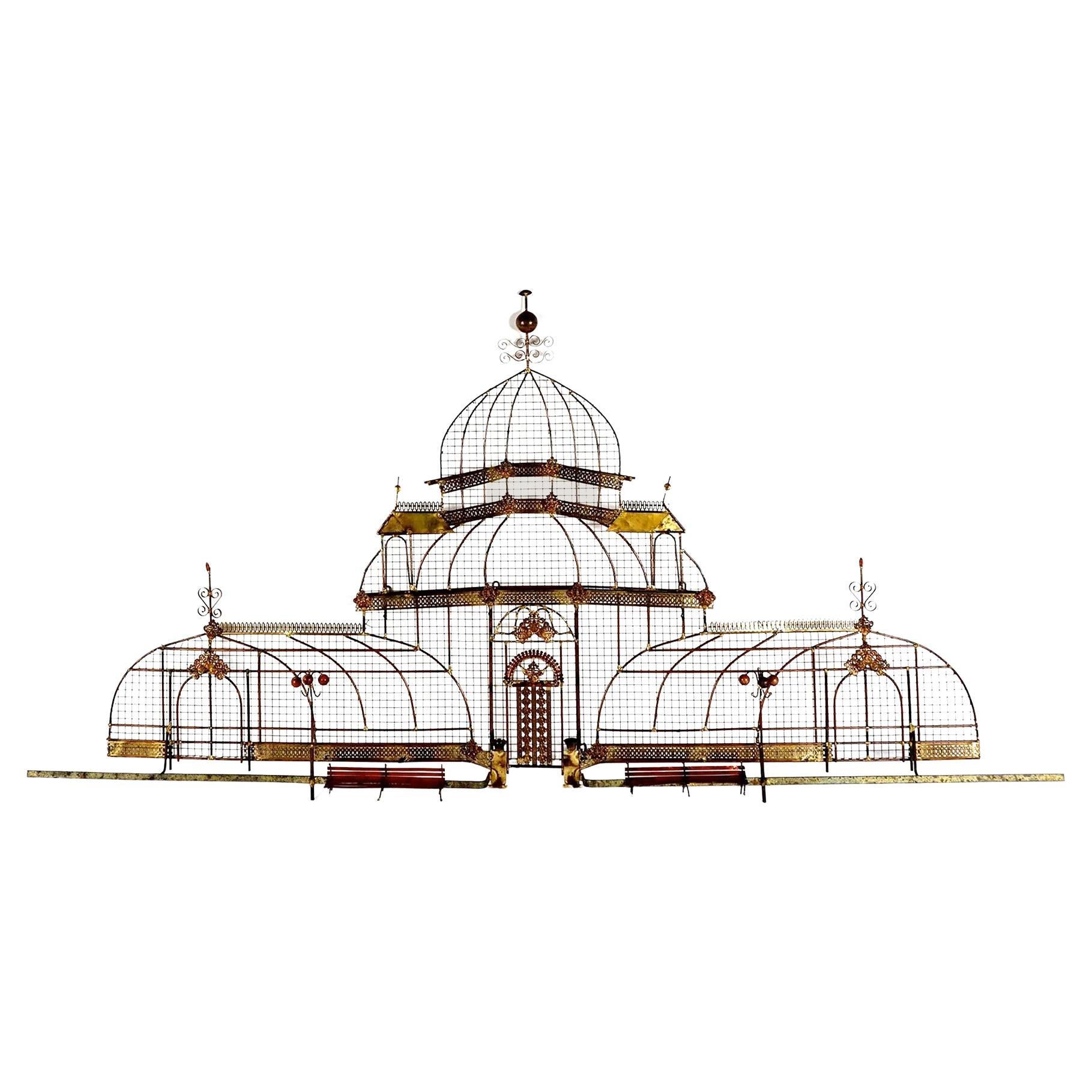 1960er Jahre Curtis Jeré San Francisco Conservatory of Flowers Metal Art Wandskulptur