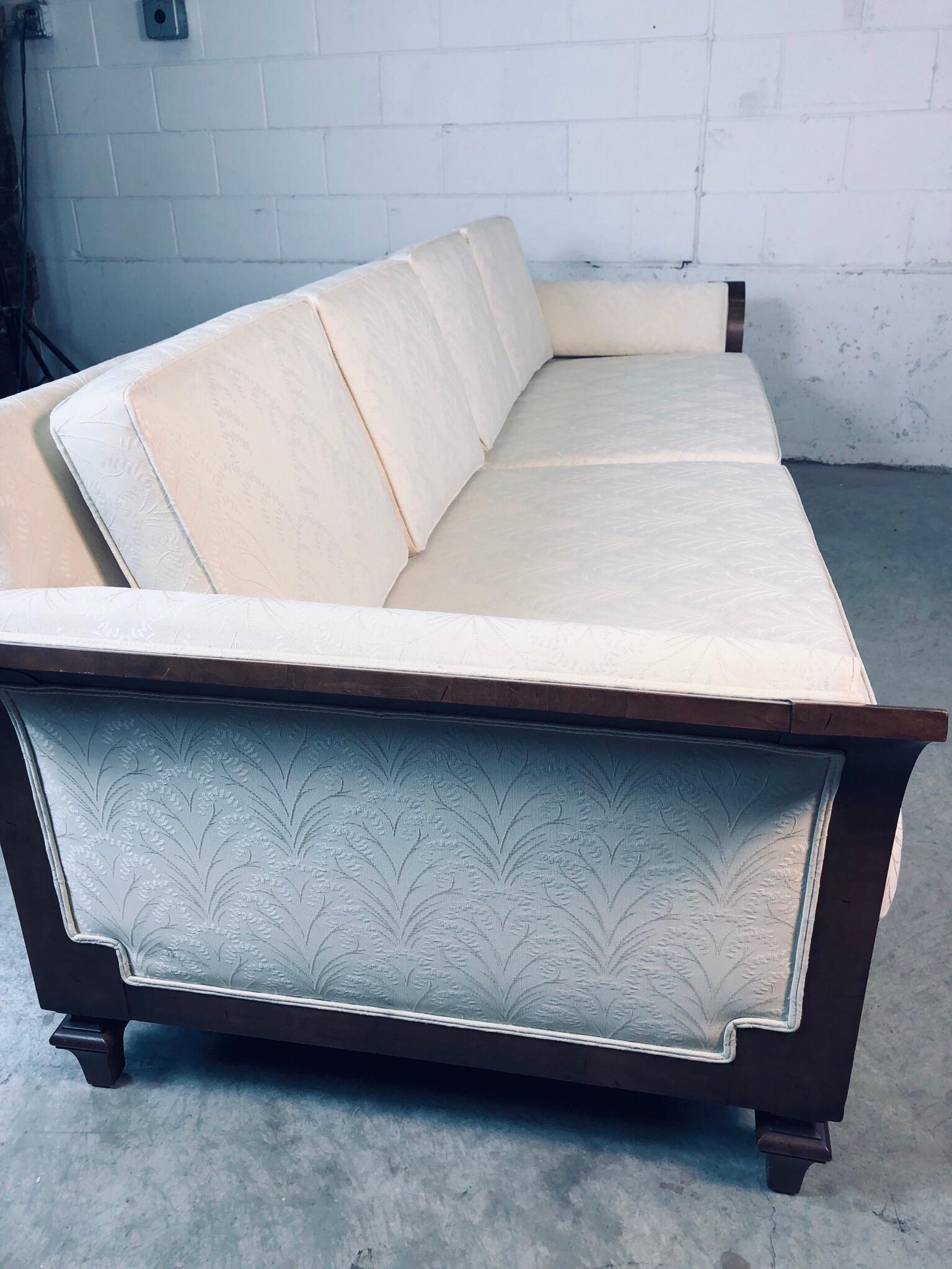1960s Curved Arm Sofa For Sale 4