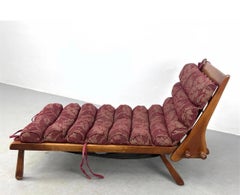 1960s Cushman Furniture Rock Maple Chaise Lounge Chair