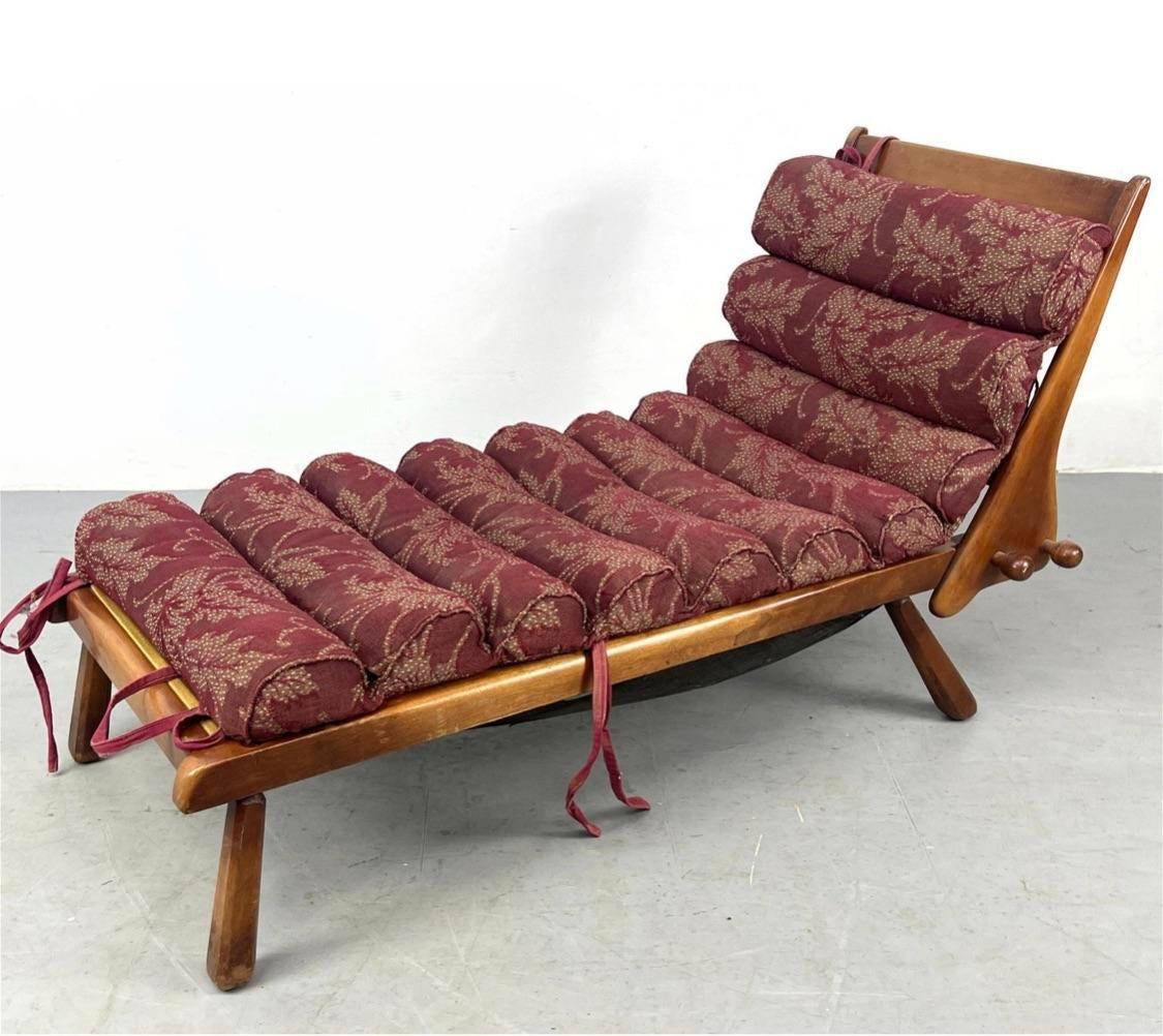 1960er Jahre Cushman Möbel Rock Maple Chaise Lounge Stuhl (Moderne der Mitte des Jahrhunderts) im Angebot