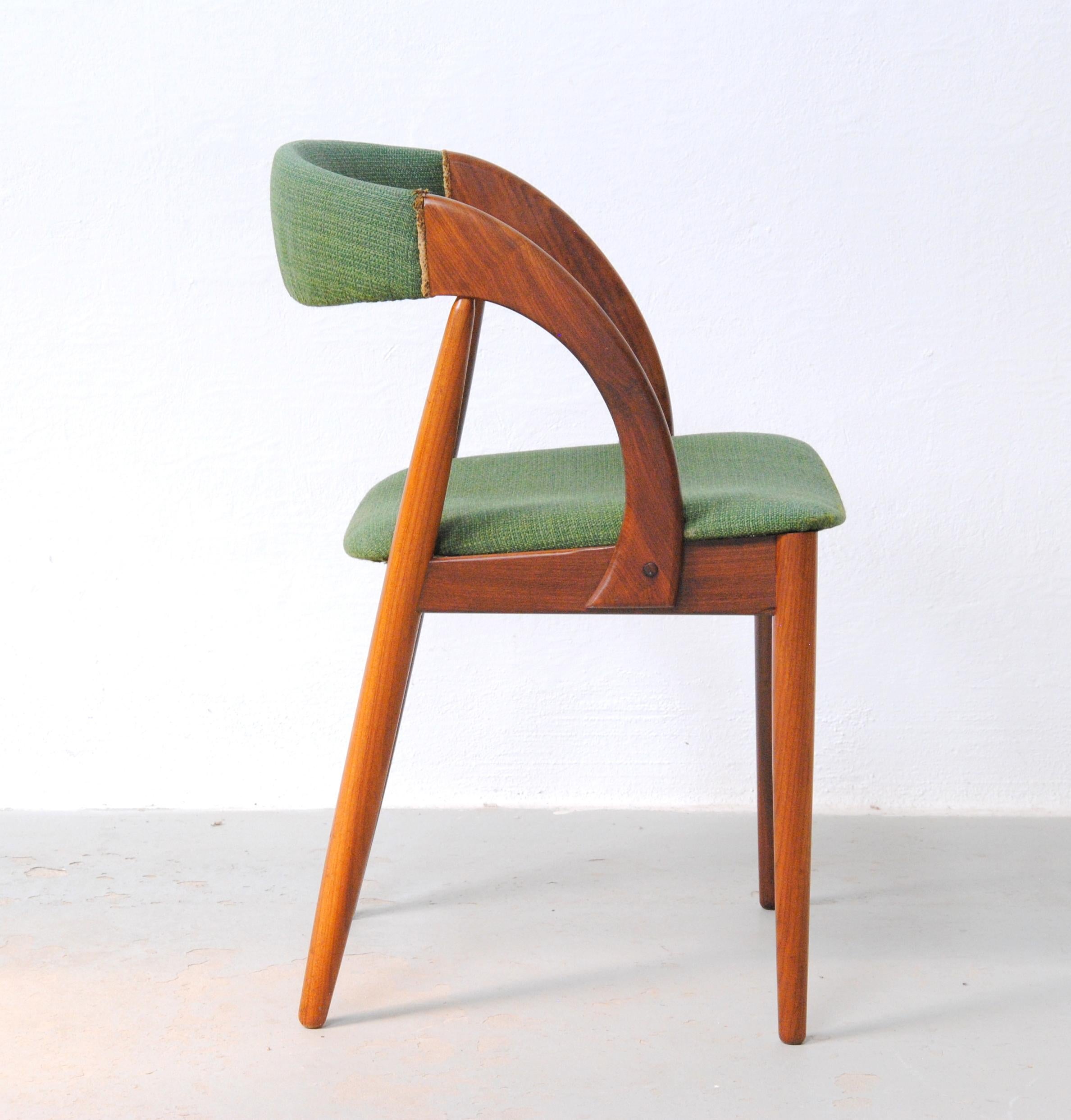 Scandinavo moderno Sedie in teak danese Johannes Andersen personalizzabili degli anni '60 in ottime condizioni in vendita
