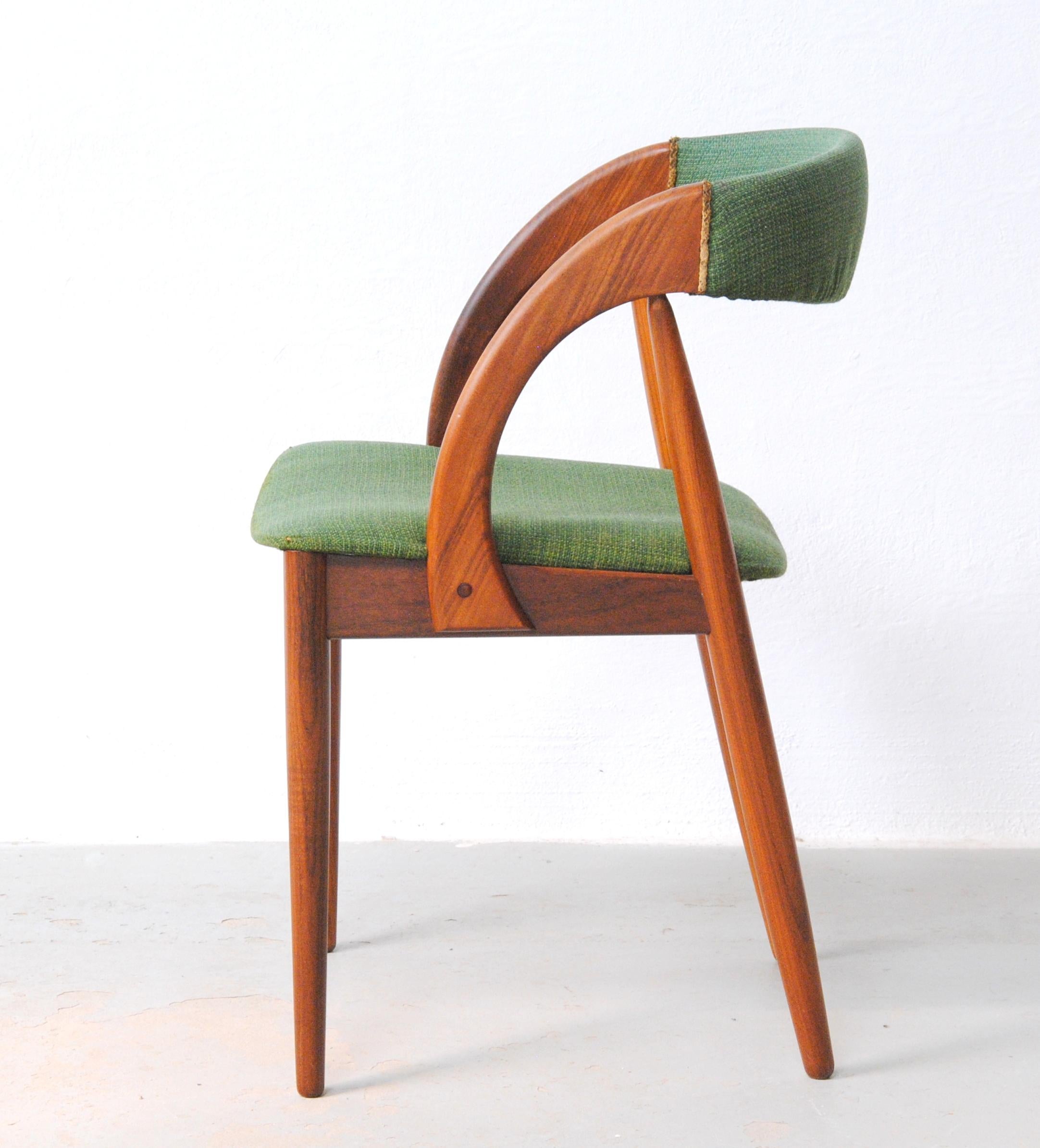 Teak Sedie in teak danese Johannes Andersen personalizzabili degli anni '60 in ottime condizioni in vendita