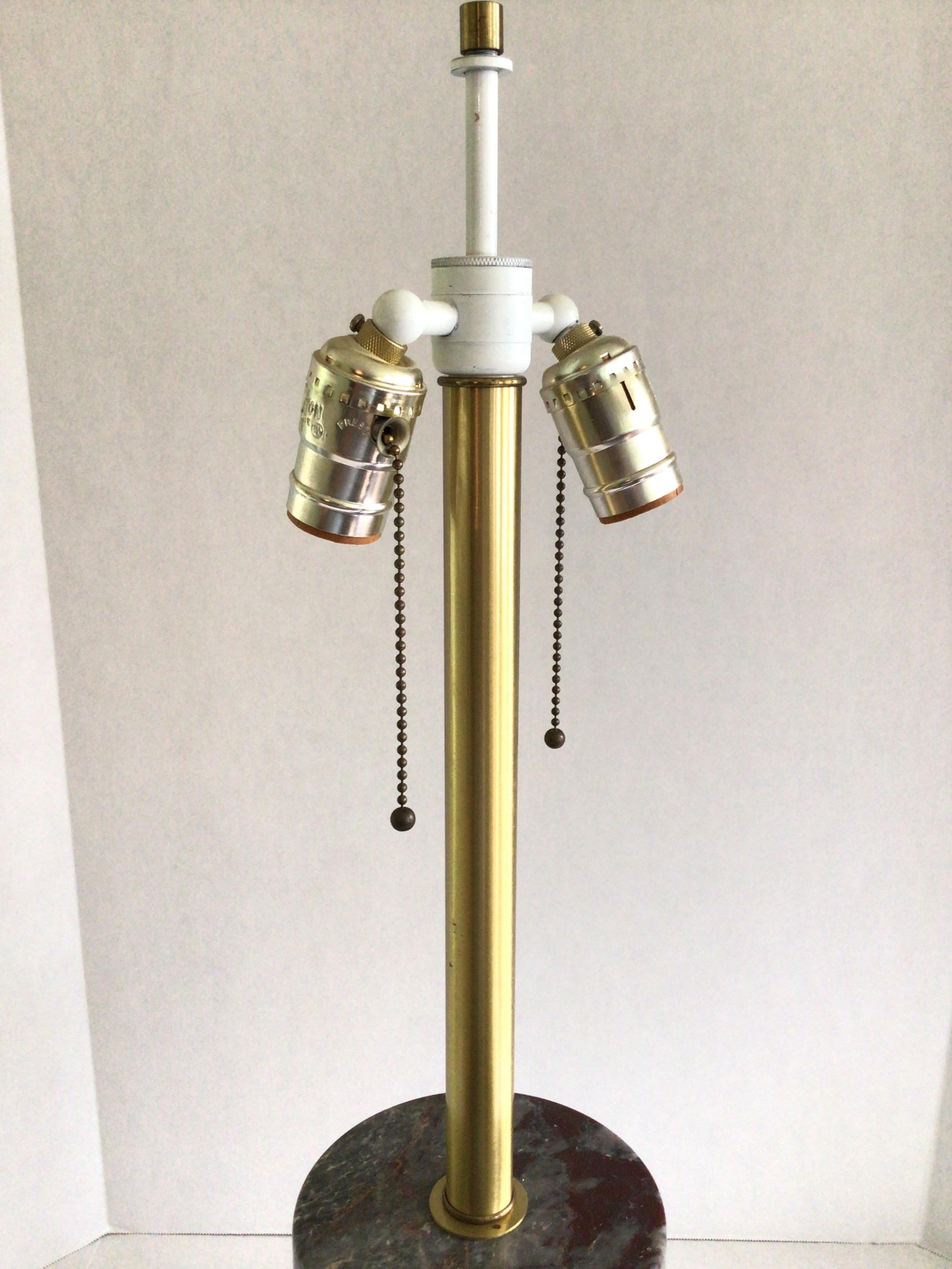 1960s  Cylindrical Italian Multi Color Marble Table lamp For Sale 2