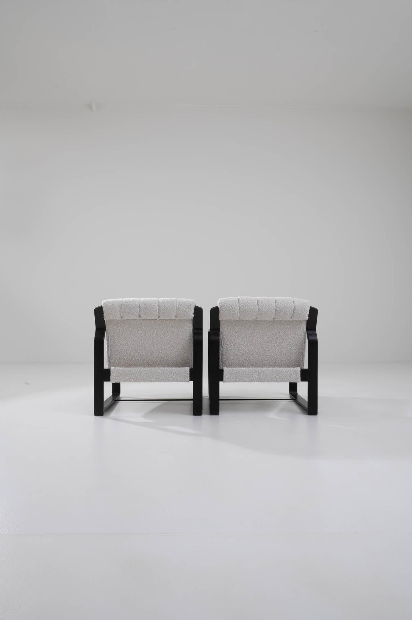 Wood 1960s Czech Armchairs by Ludvik Volak, a Pair For Sale