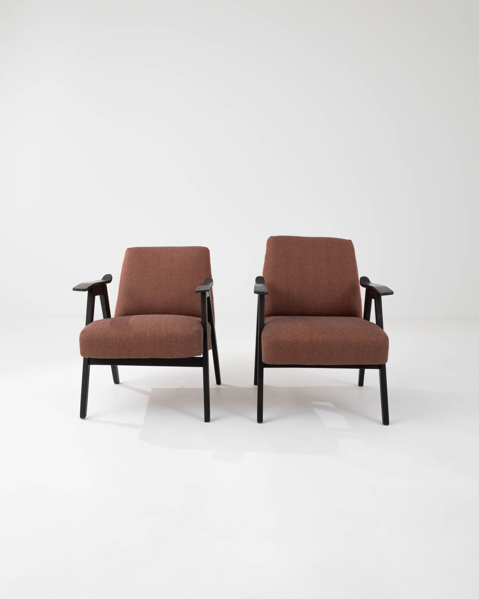 Mid-20th Century 1960s Czech Armchairs by Tatra, a Pair For Sale