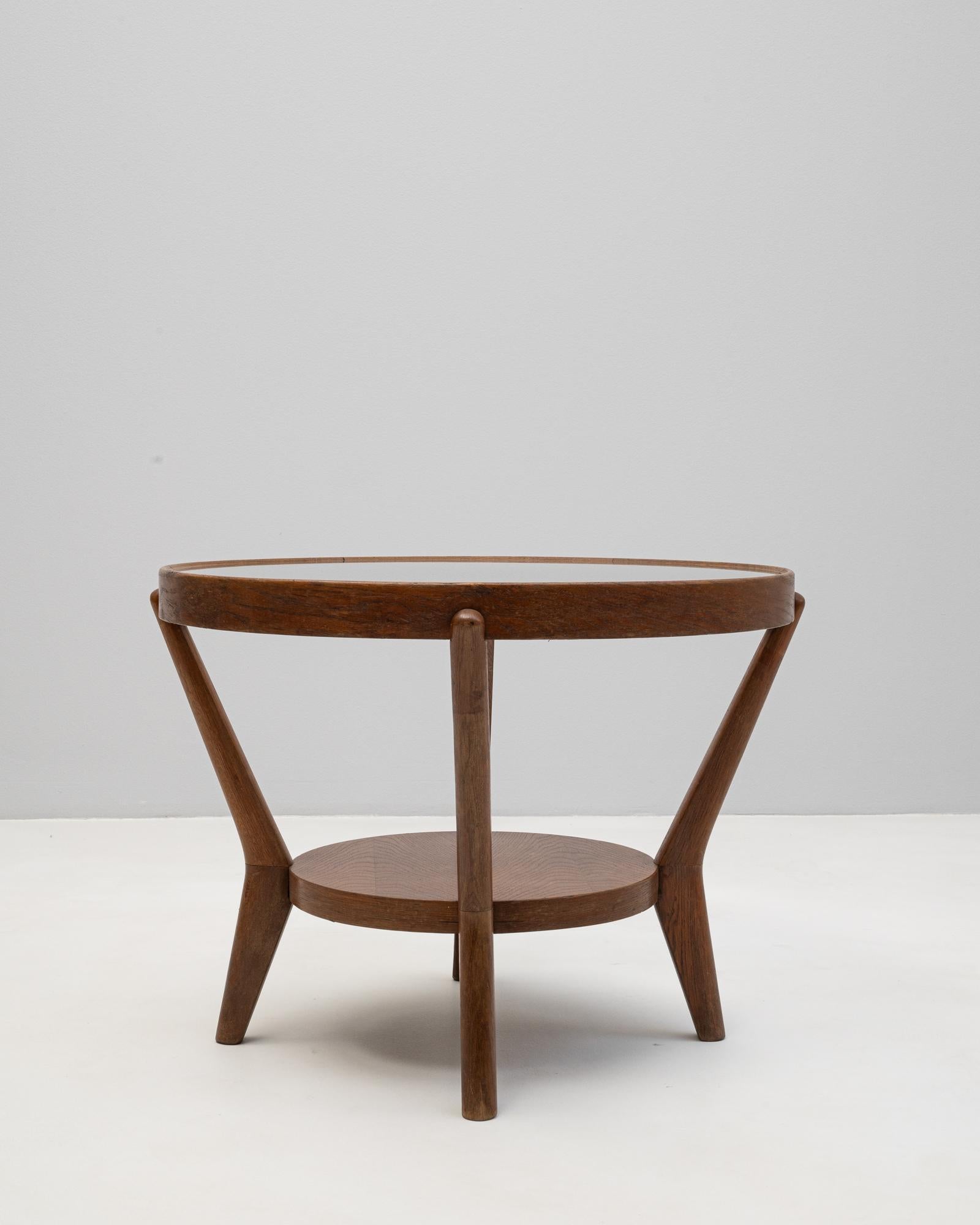 Glass 1960s Czech Art Deco Coffee Table By K. Kozelka & A. Kropacek For Sale
