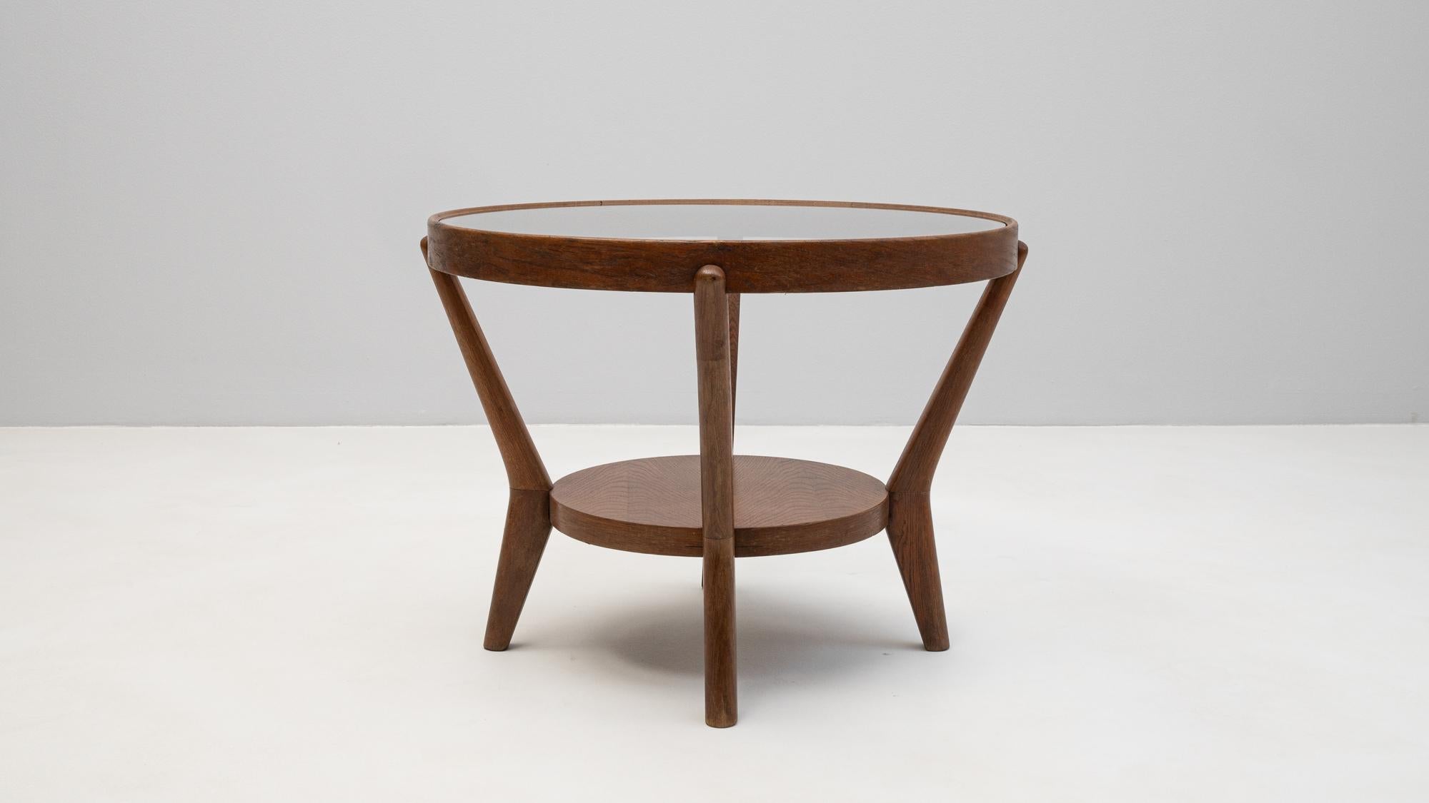 1960s Czech Art Deco Coffee Table By K. Kozelka & A. Kropacek For Sale 1