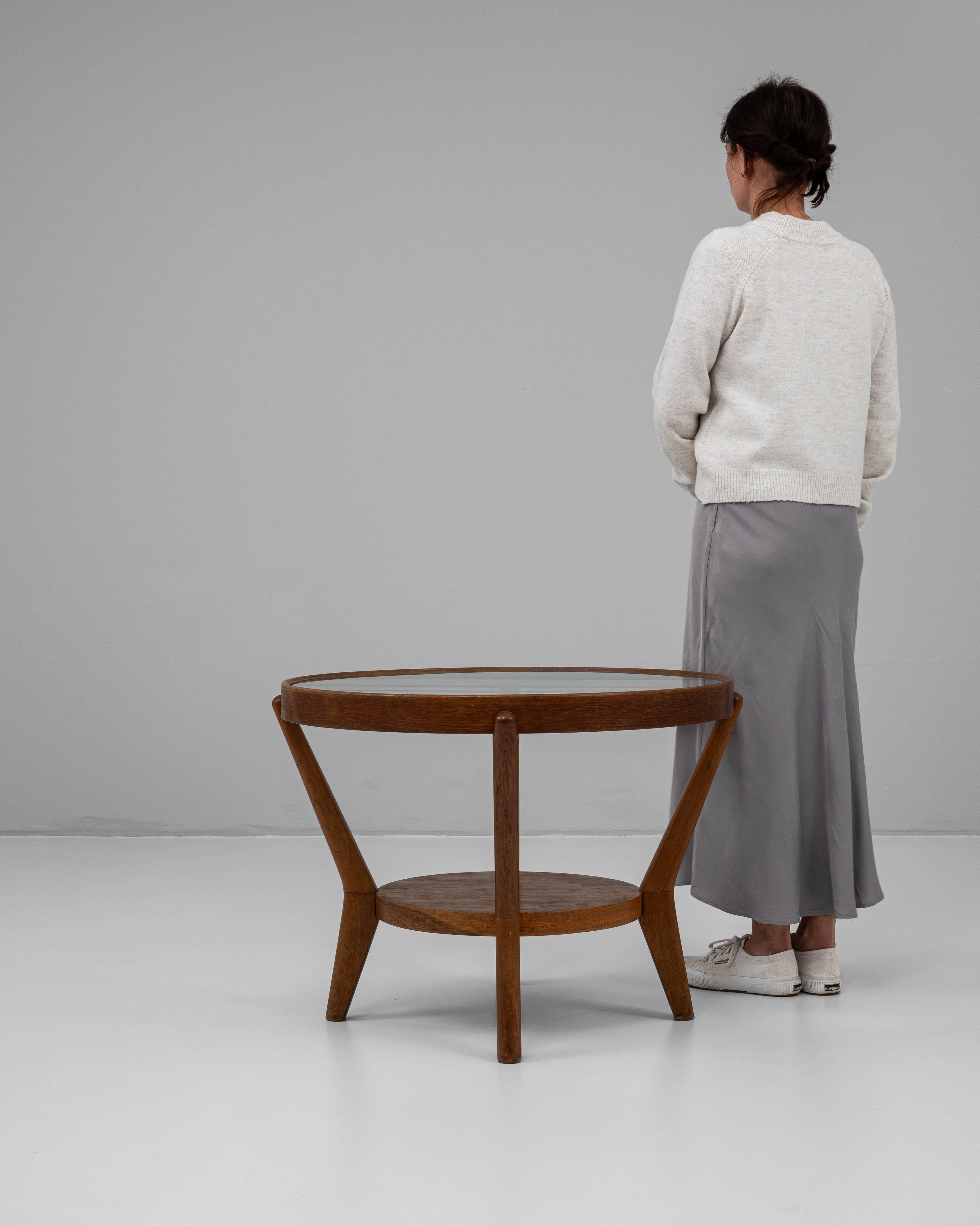 Verre Table basse Art déco tchèque des années 1960 par K. Kozelka & A. Kropacek en vente