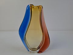 1960er Tschechische Kunstglasvase von Hana Machovska Mstisov Mid Century Modern