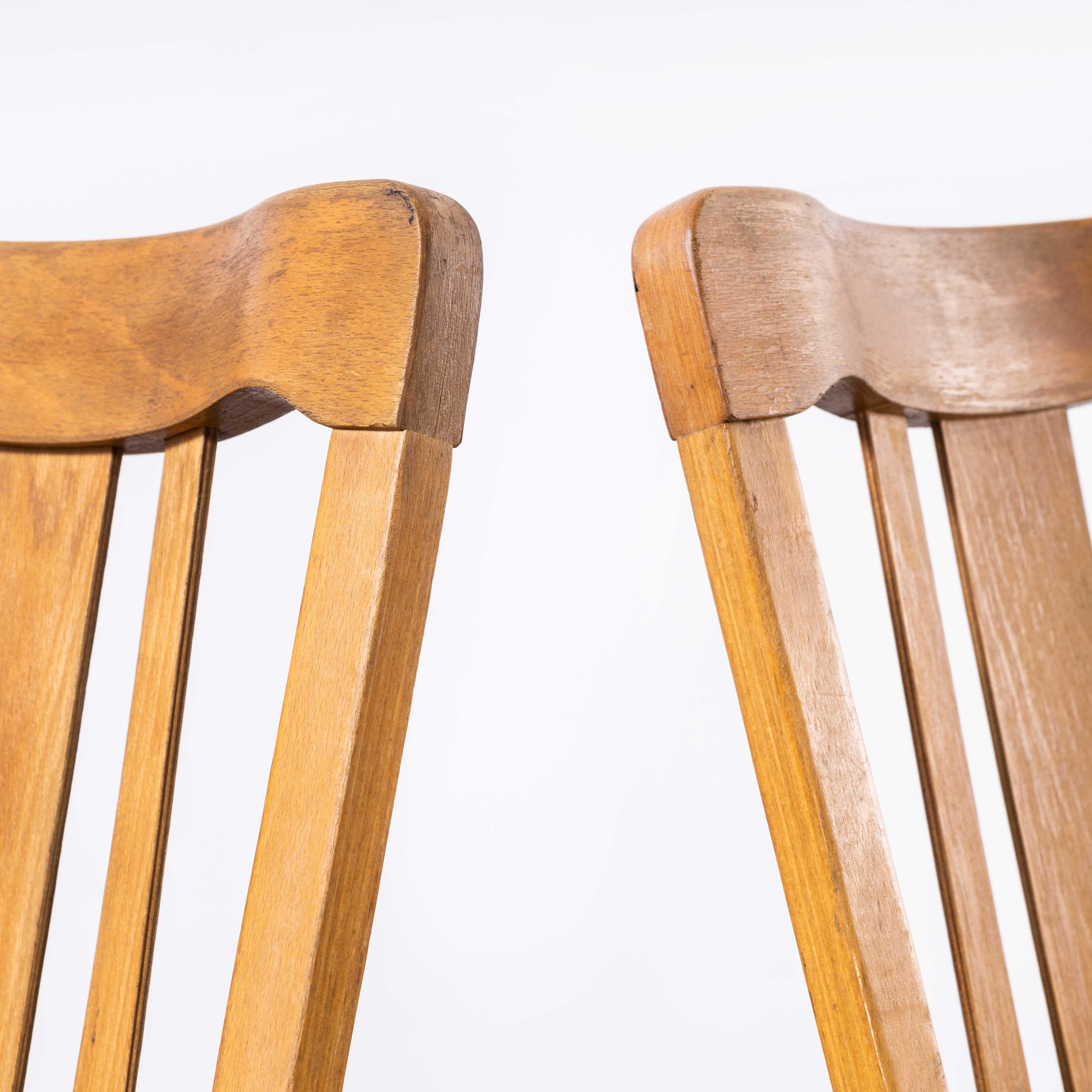 1960's Czech Bentwood Chapel Chairs - Set Of Four In Good Condition For Sale In Hook, Hampshire