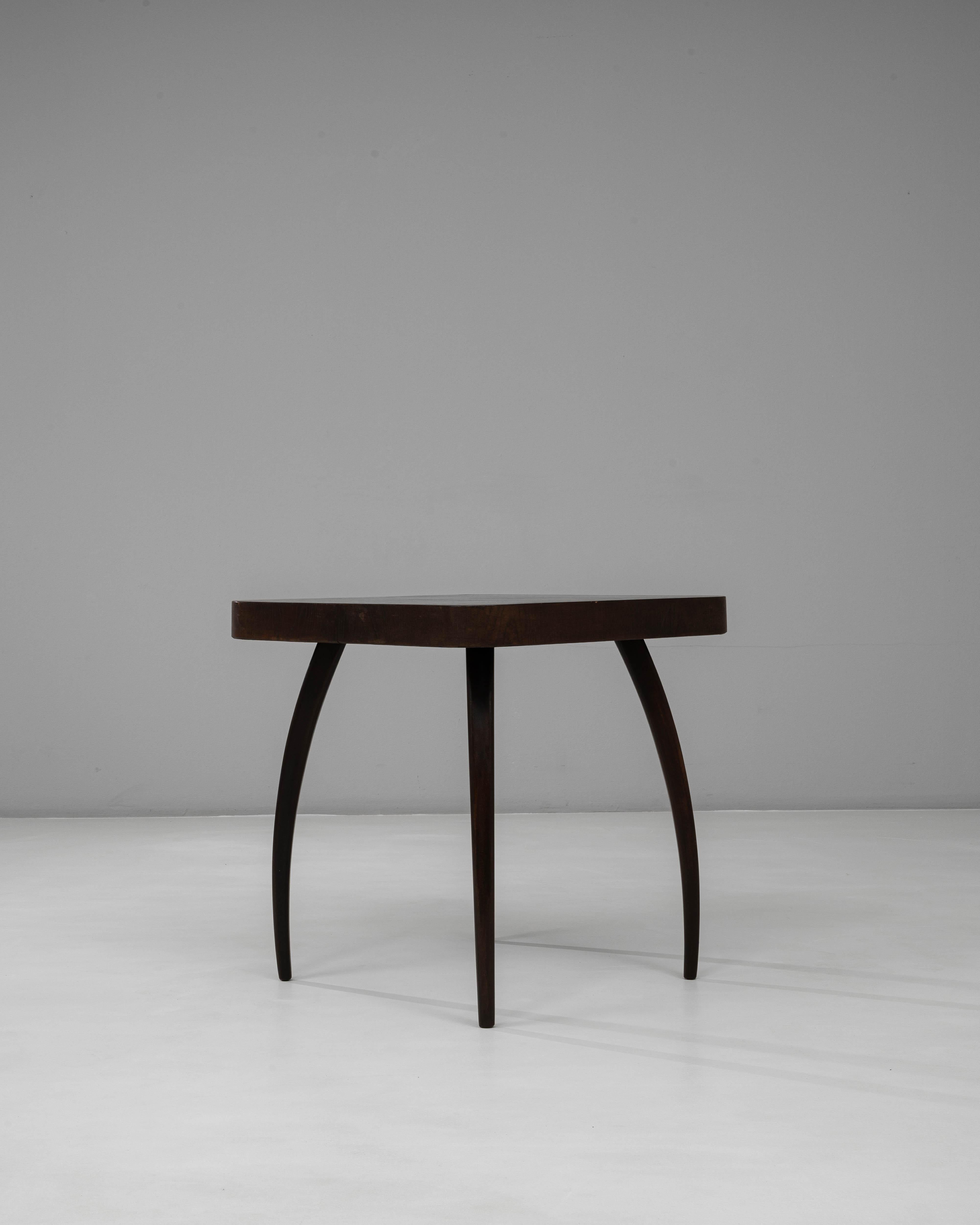 20th Century 1960s Czech Black Patinated Spider Table By J. Halabala For Sale