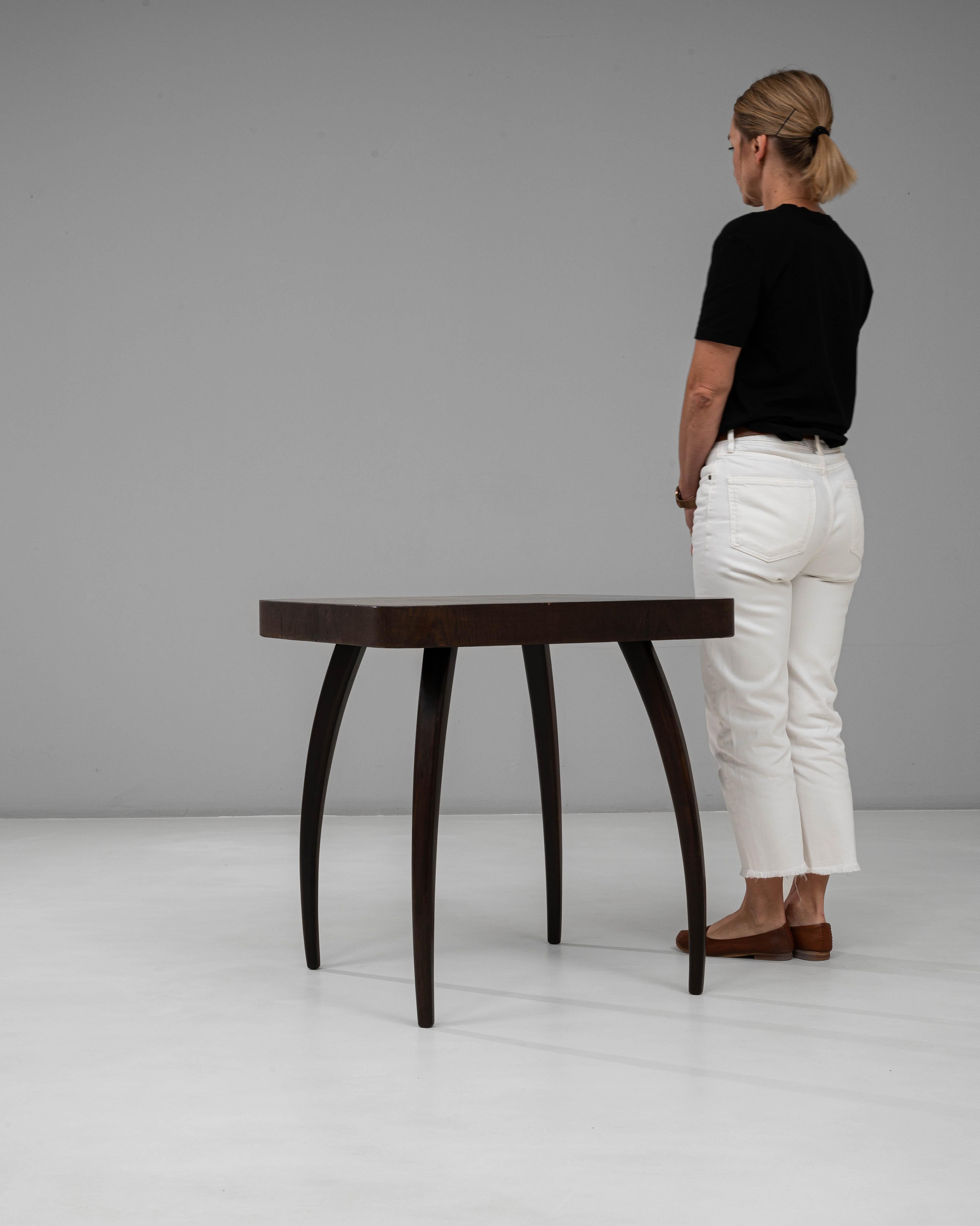 1960s Czech Black Patinated Spider Table By J. Halabala For Sale 1