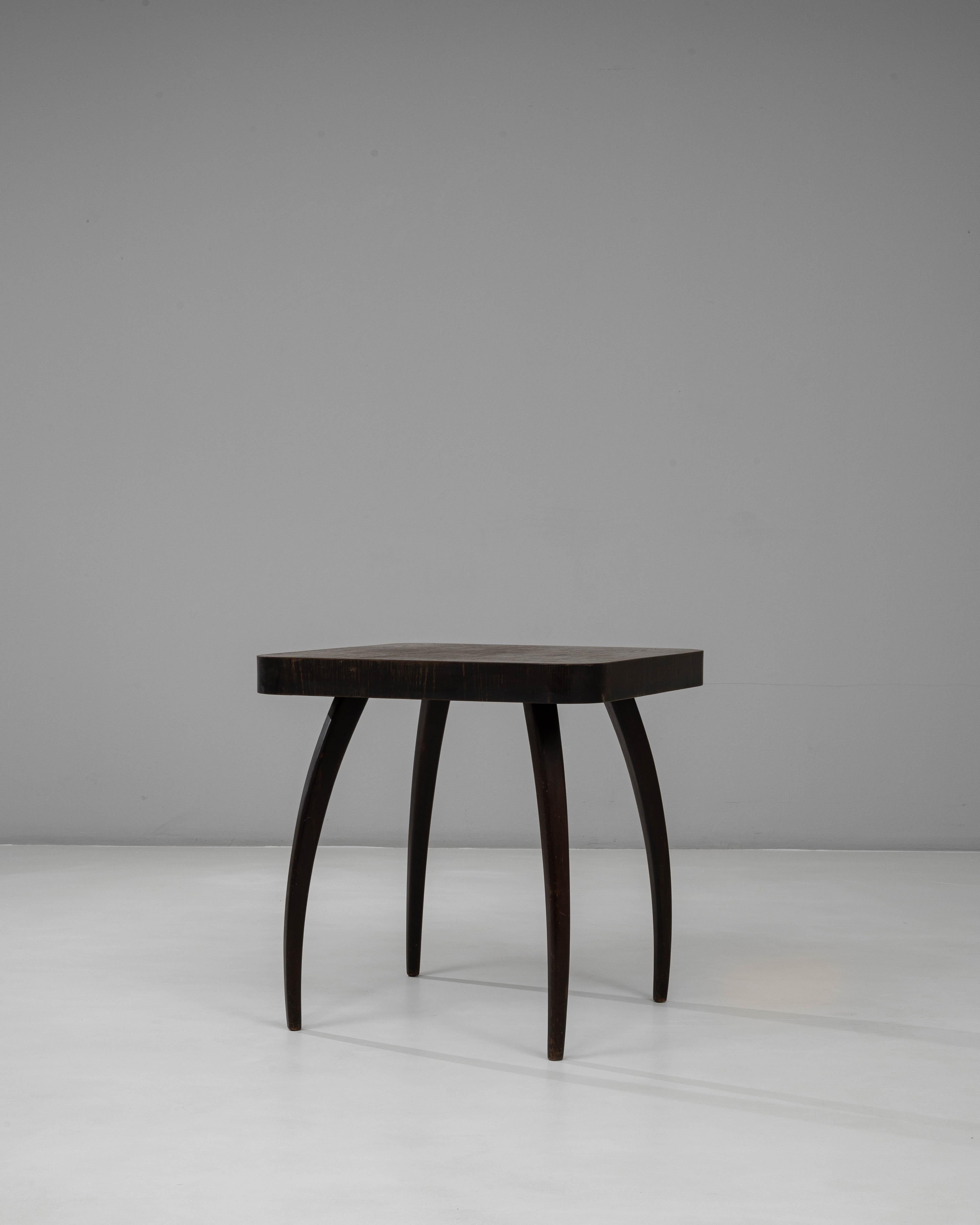 1960s Czech Black Patinated Spider Table By J. Halabala For Sale 1
