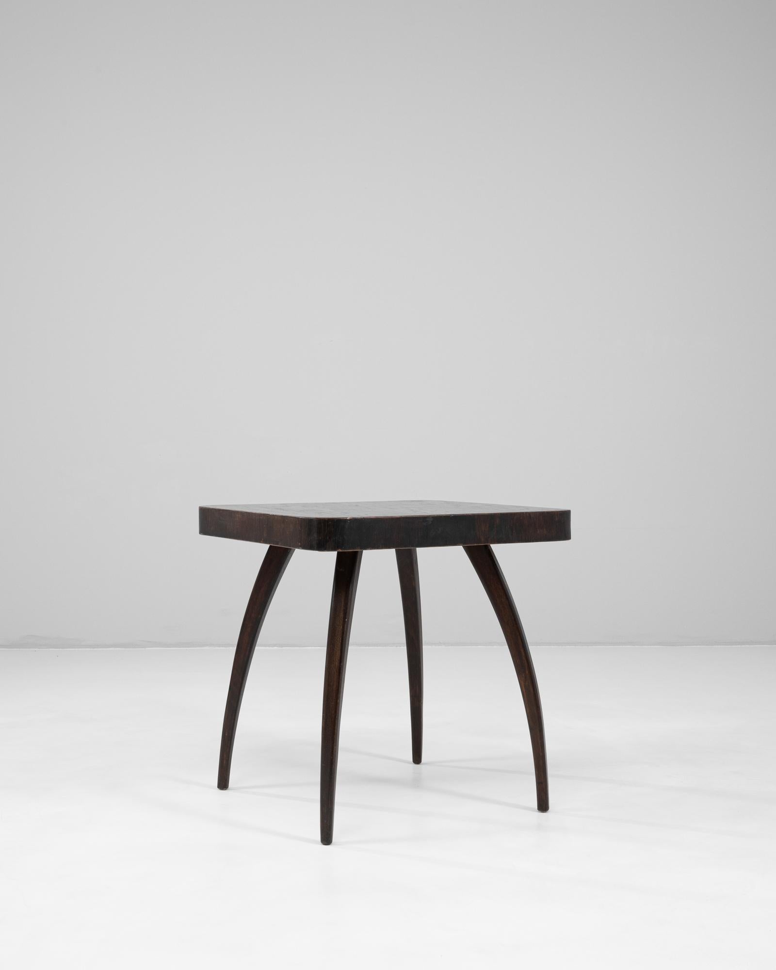 1960s Czech Black Patinated Spider Table By J. Halabala For Sale 1