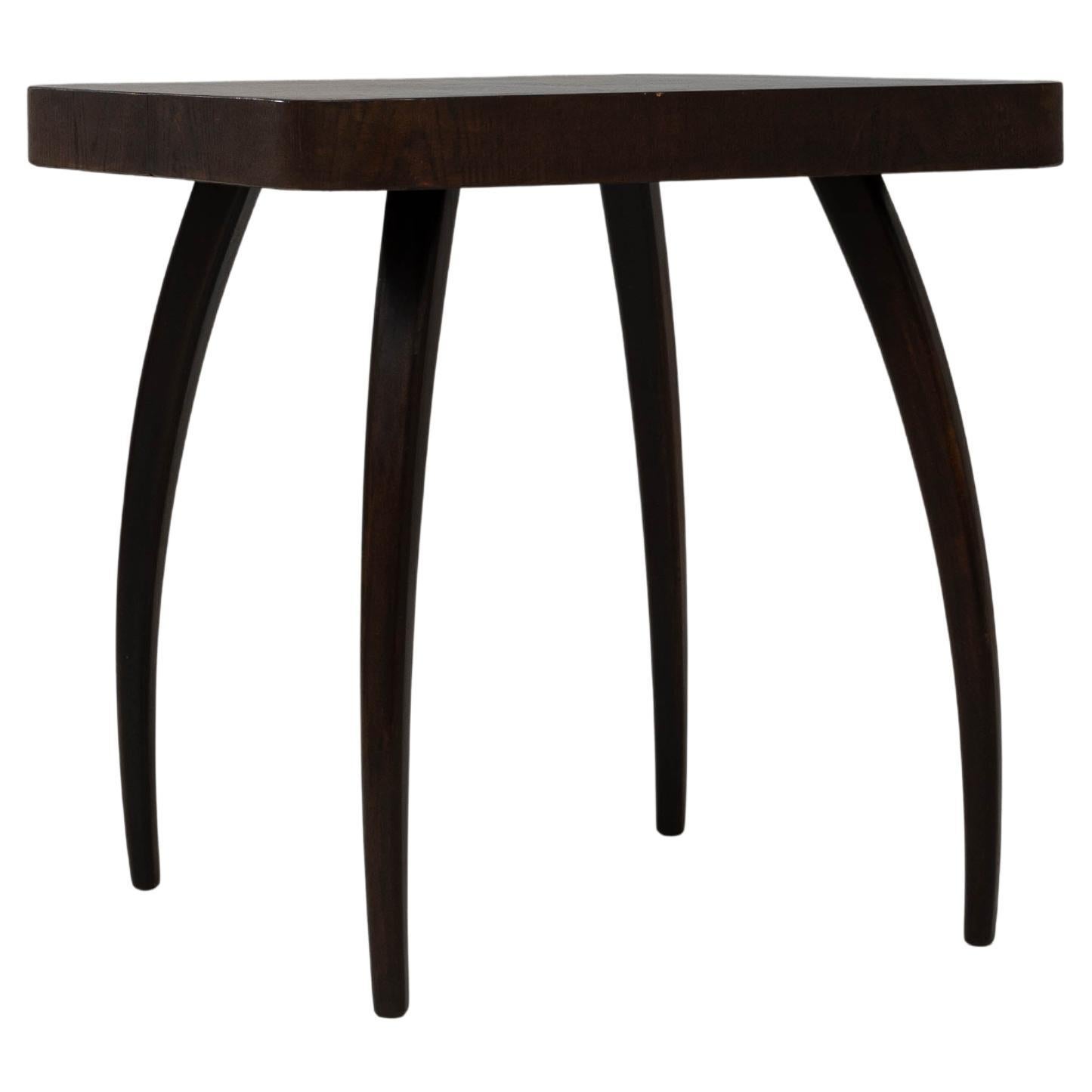 1960s Czech Black Patinated Spider Table By J. Halabala For Sale