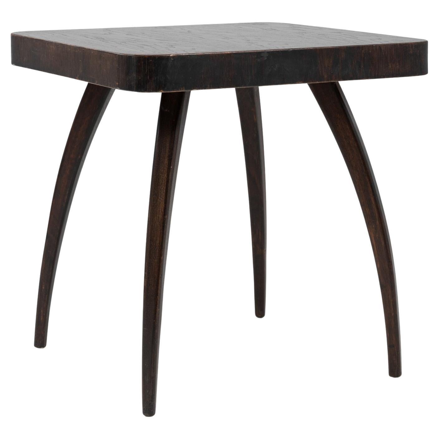 1960s Czech Black Patinated Spider Table By J. Halabala For Sale