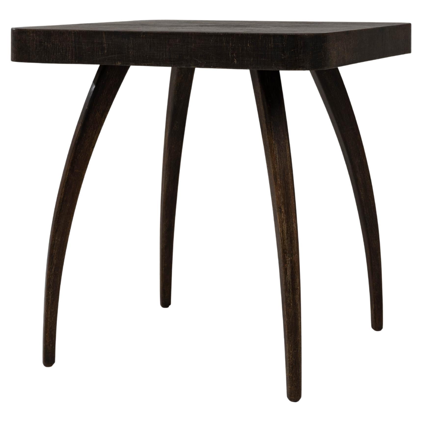 1960s Czech Black Patinated Spider Table By J. Halabala en vente