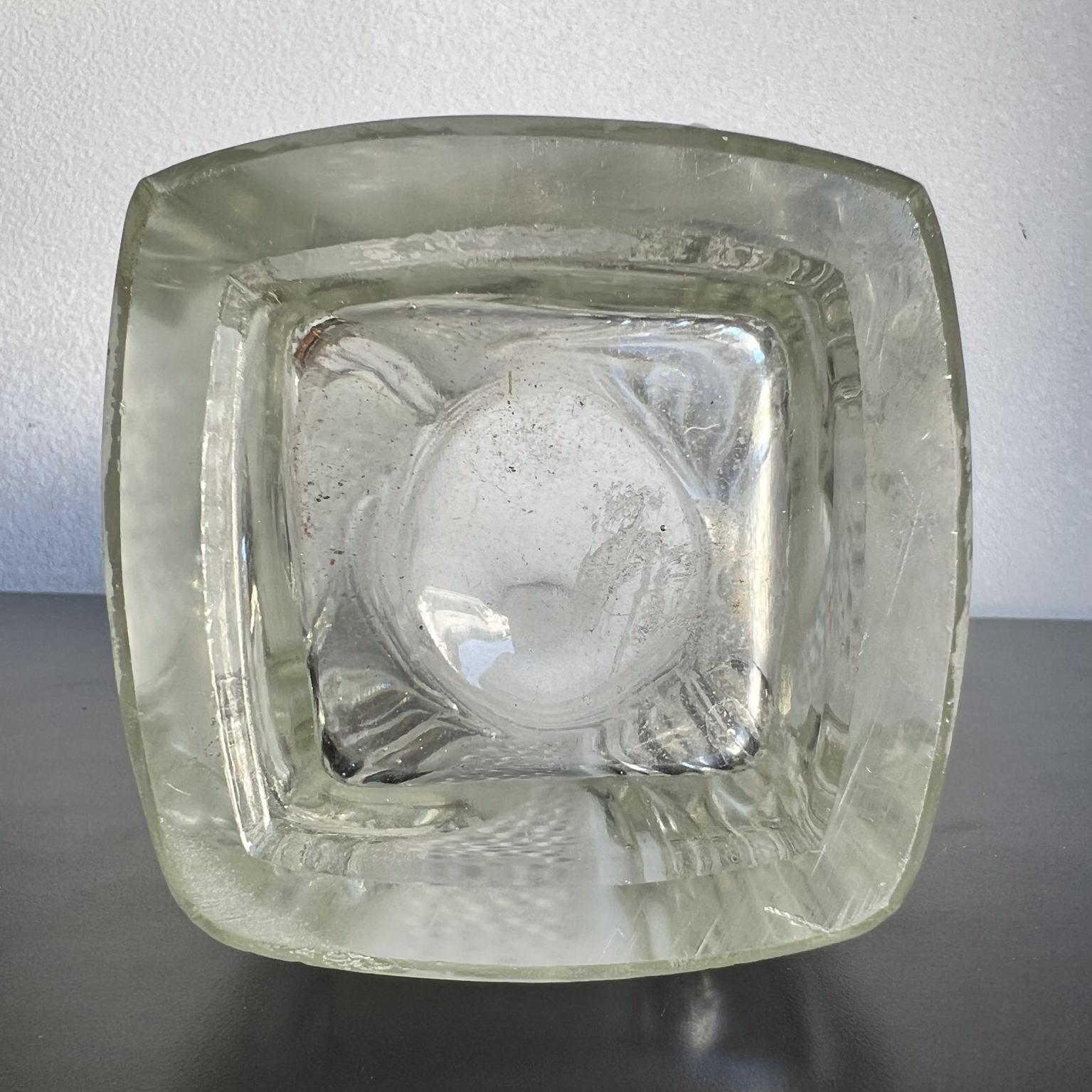 1960s Czech Bohemia Frosted Art Glass Vase For Sale 3