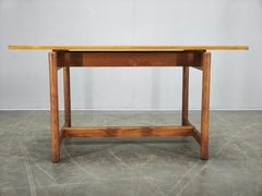 1960s Czech Coffee Table in Solid Oak by Krásná Jizba
