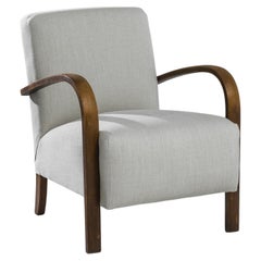 Vintage 1960s Czech H-213 Bentwood Armchair