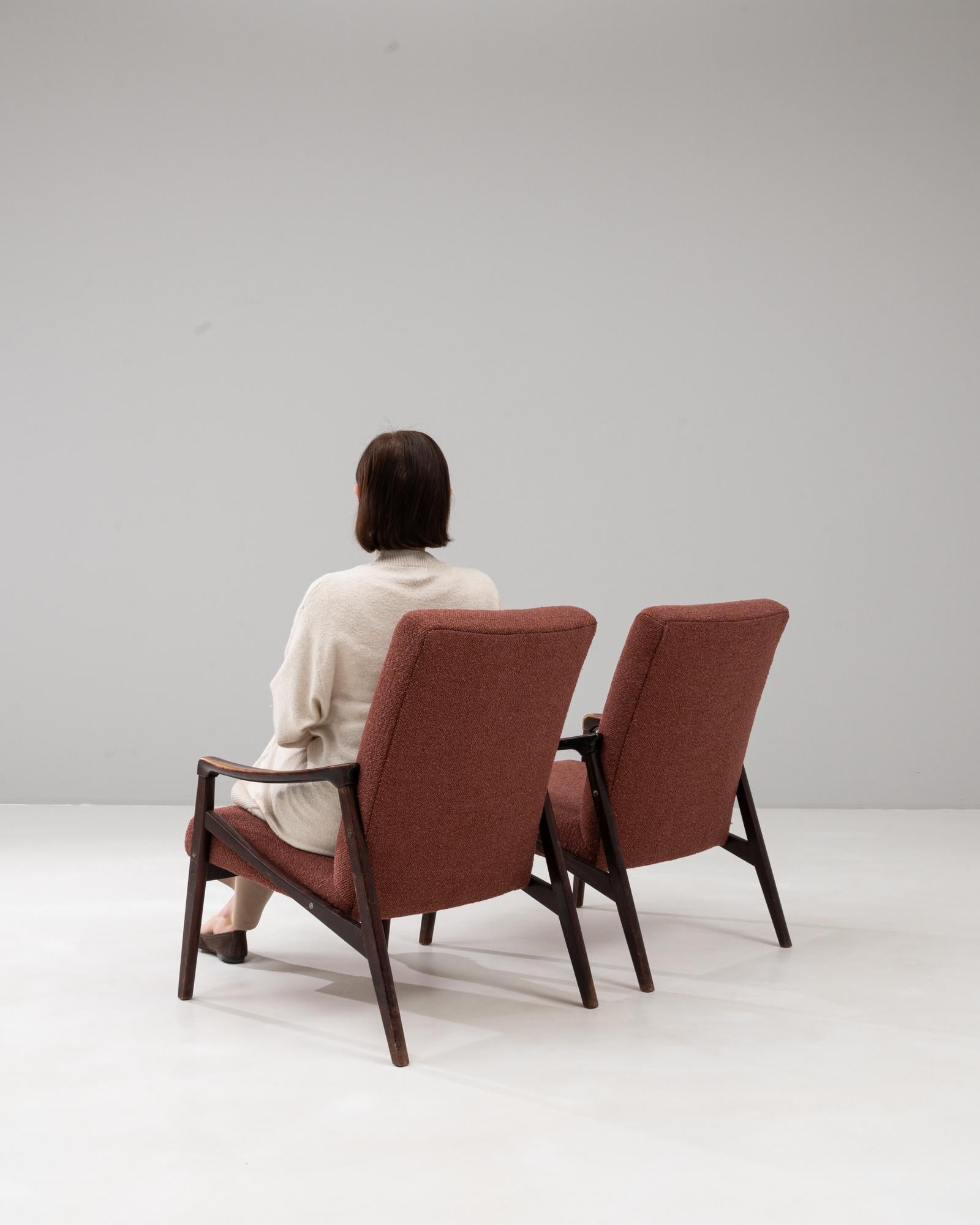 1960s Czech Pair of Upholstered Armchairs By Jiri Jiroutek en vente 2