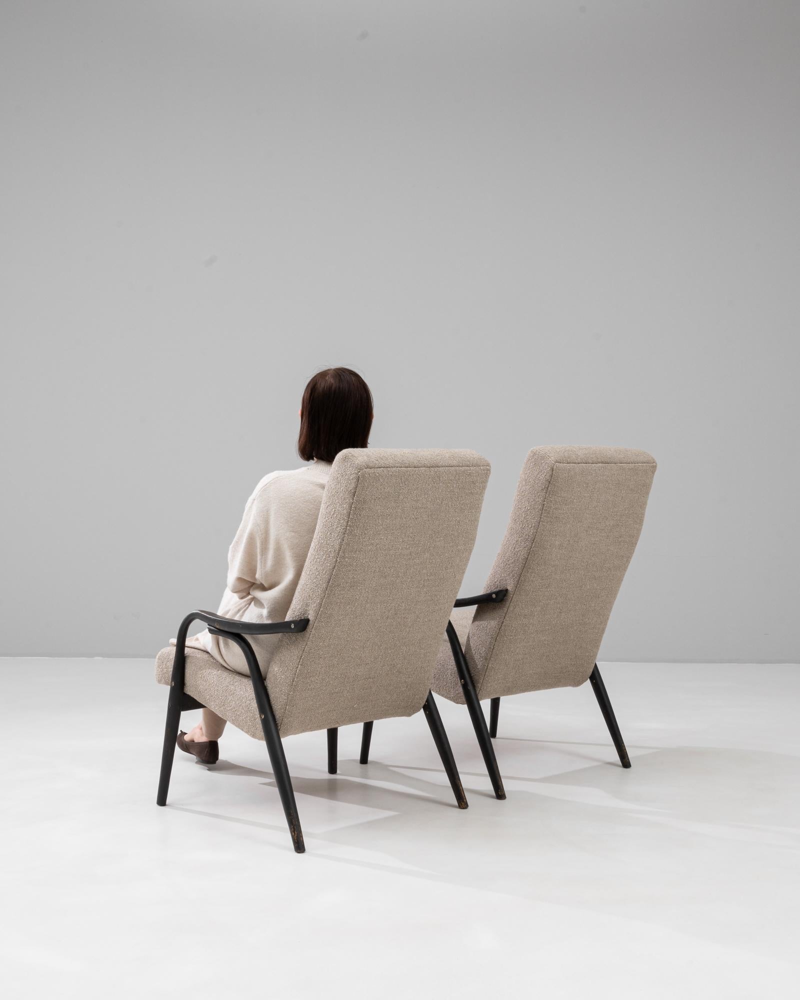 1960s Czech Pair of Upholstered Armchairs By TON en vente 2