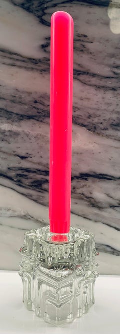 Tschechischer Rosice Sklo Union-Kerzenhalter von Vladislav Urban, Muster Nr. 617, 1960er Jahre