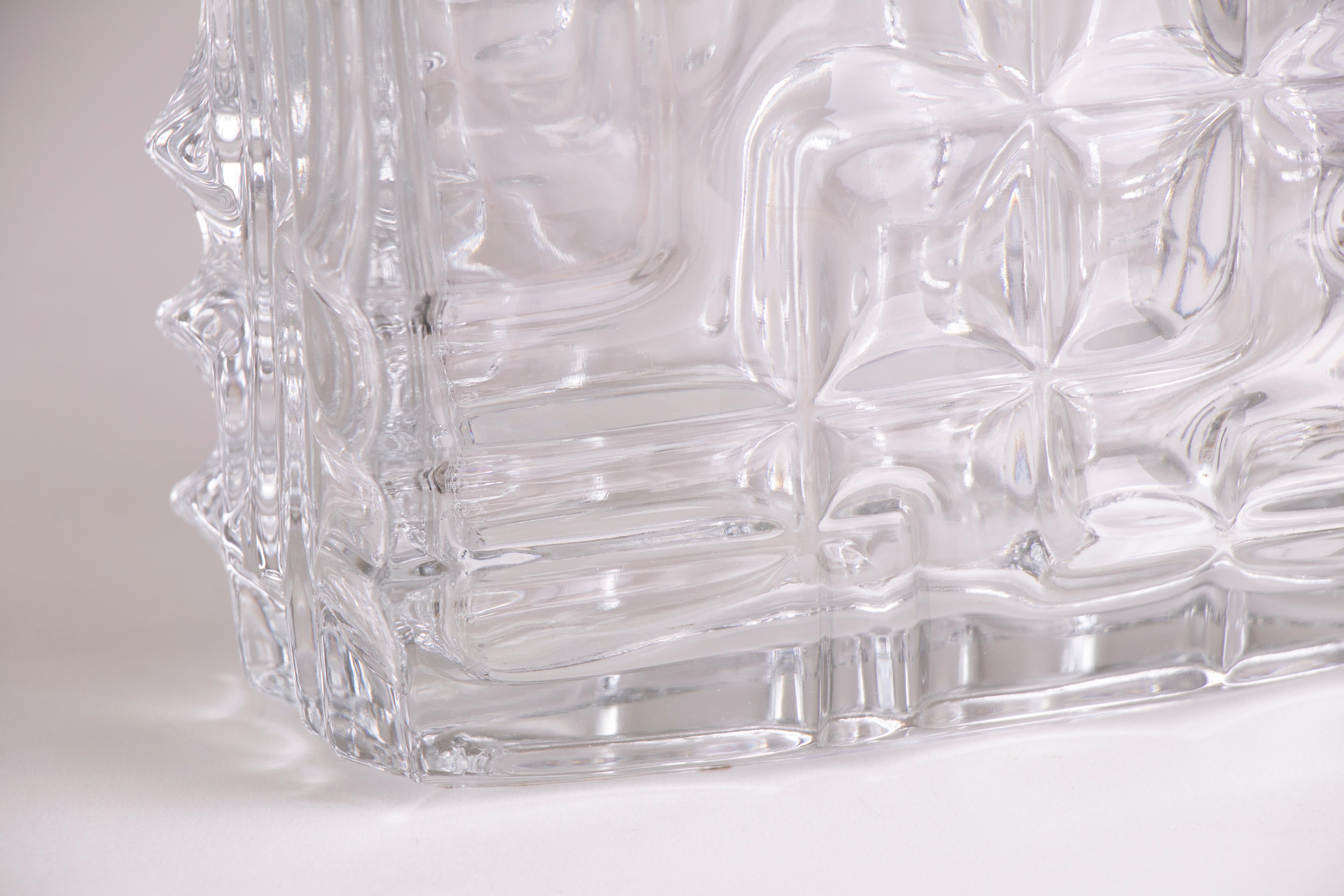 1960s Czech Sklo Union Jardiniere Glass Vase by Vladislav Urban at 1stDibs