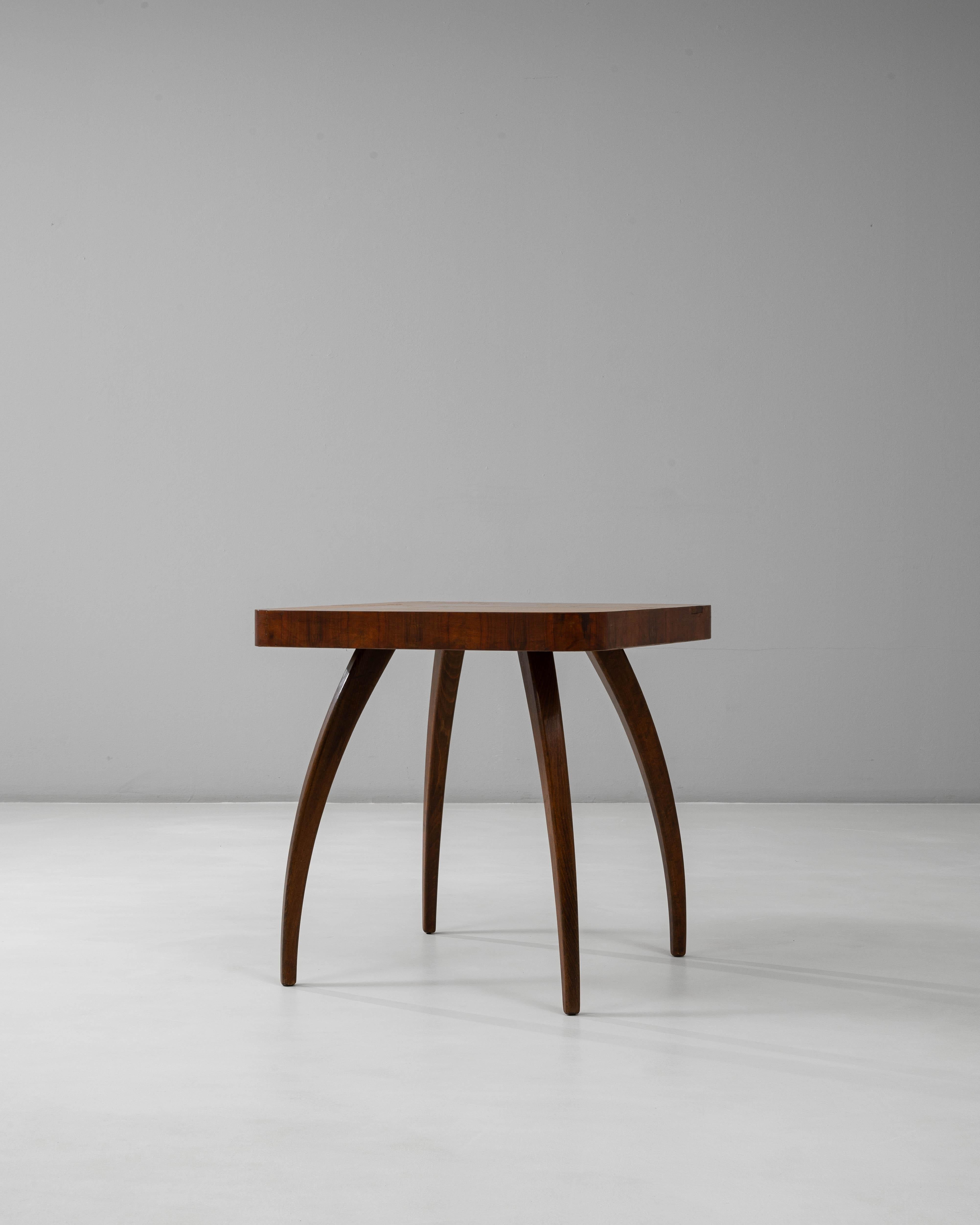 1960s Czech Spider Table by J. Halabala in Original Patina 1