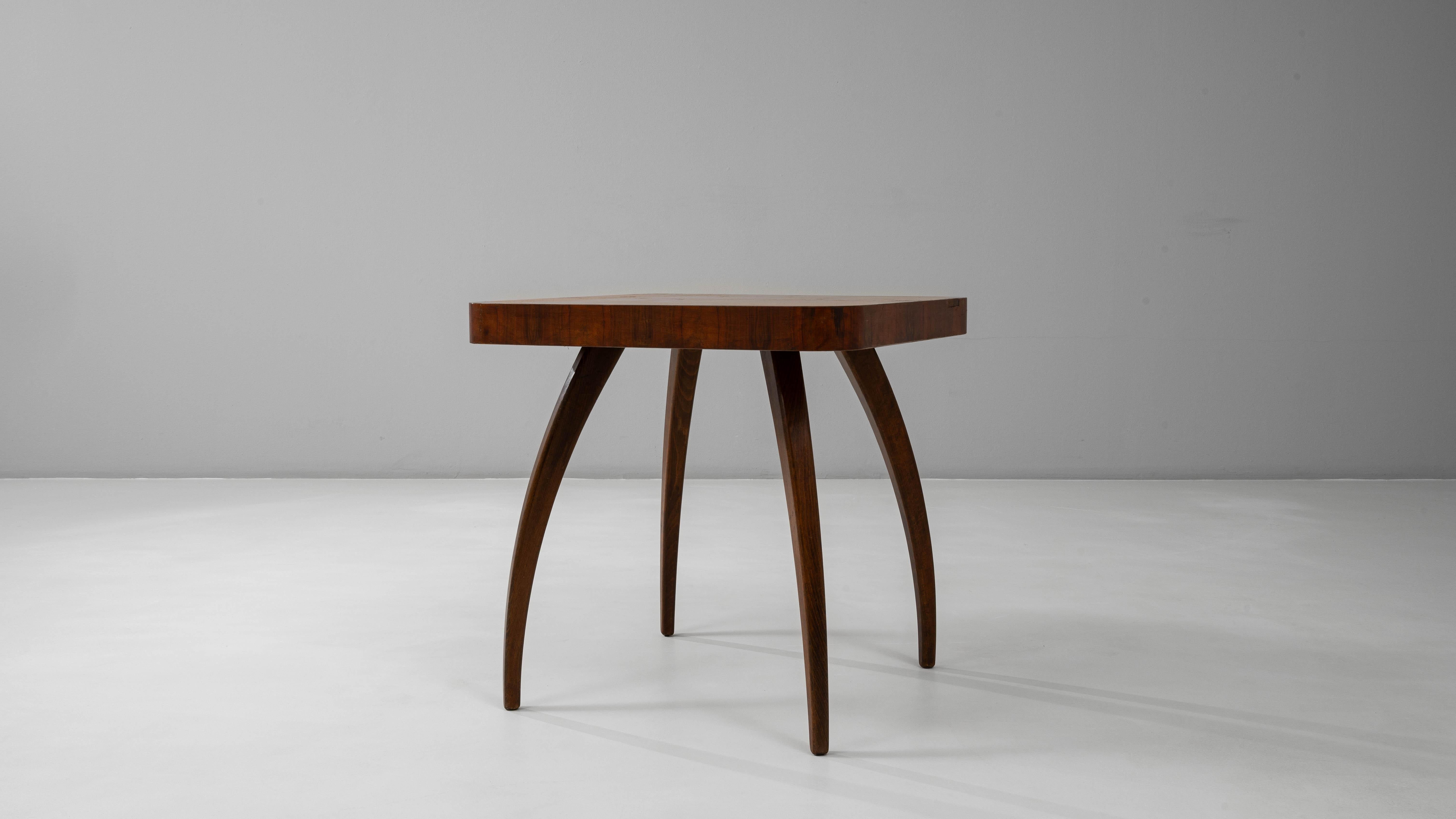1960s Czech Spider Table by J. Halabala in Original Patina 3