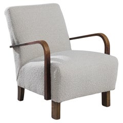 1960s Czech Upholstered Armchair by J. Halabala