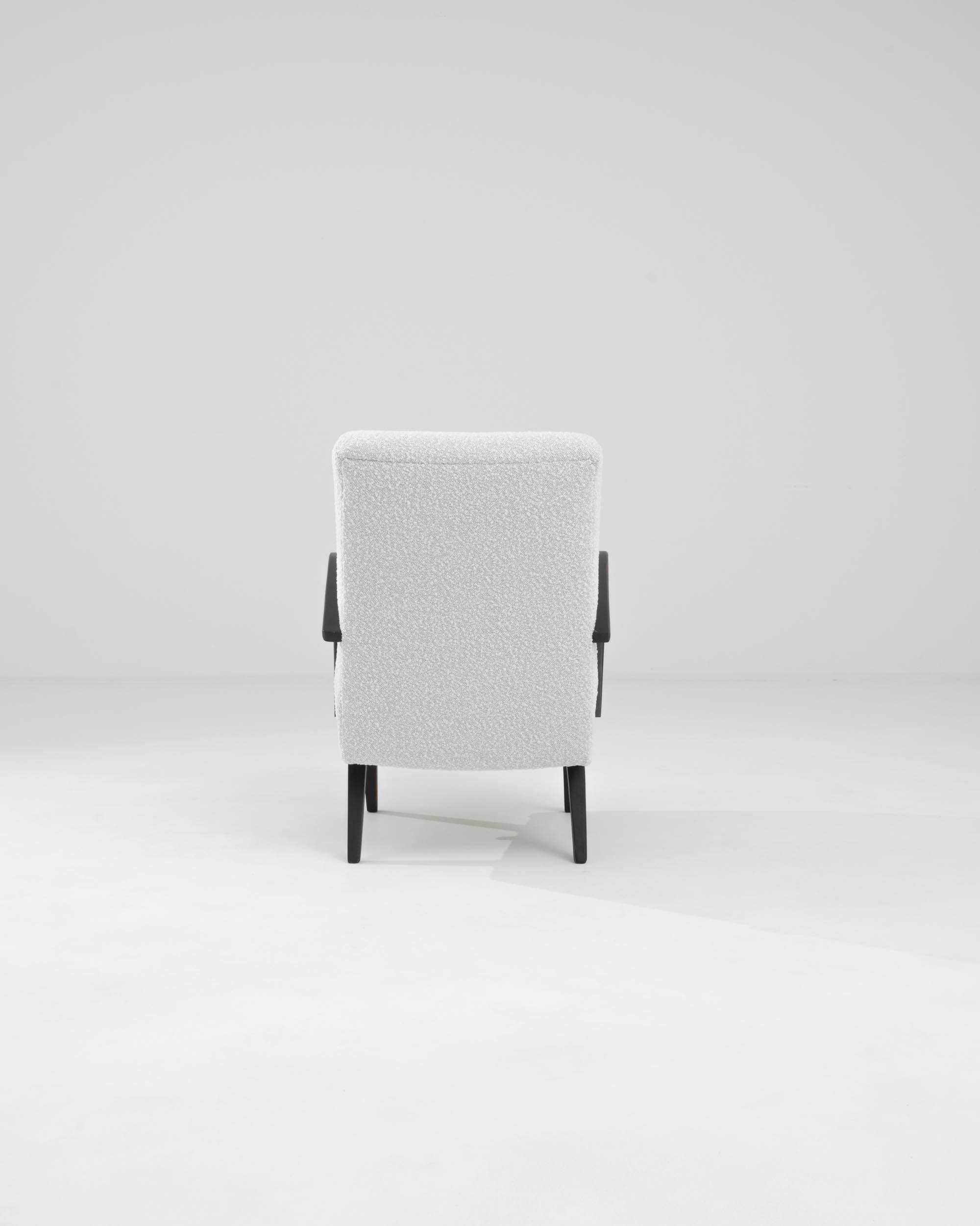 Upholstery 1960s Czech Upholstered Armchair For Sale