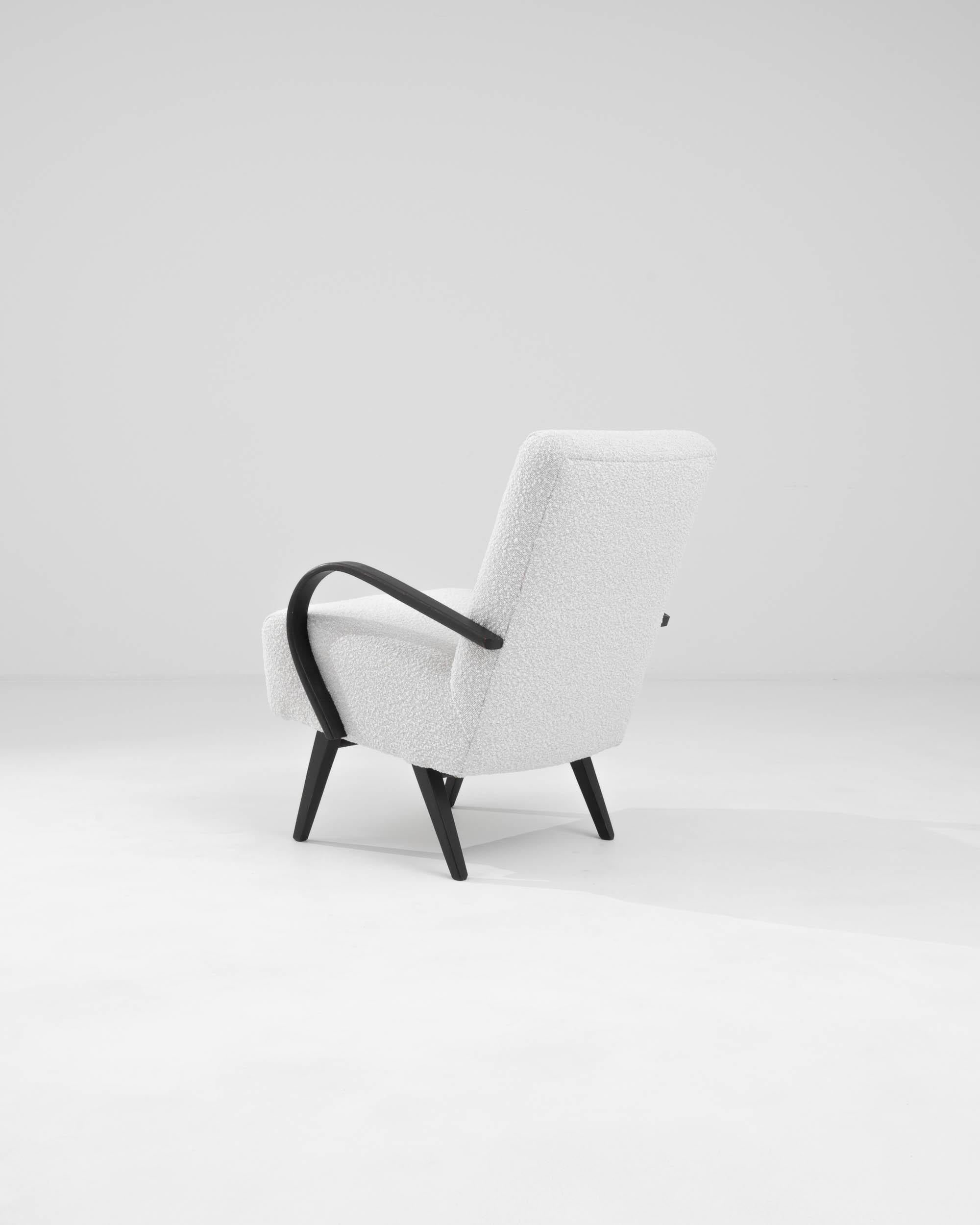 1960s Czech Upholstered Armchair For Sale 1