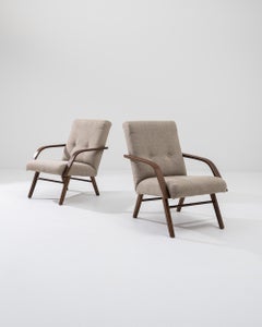 Poltrone imbottite ceche del 1960, una coppia