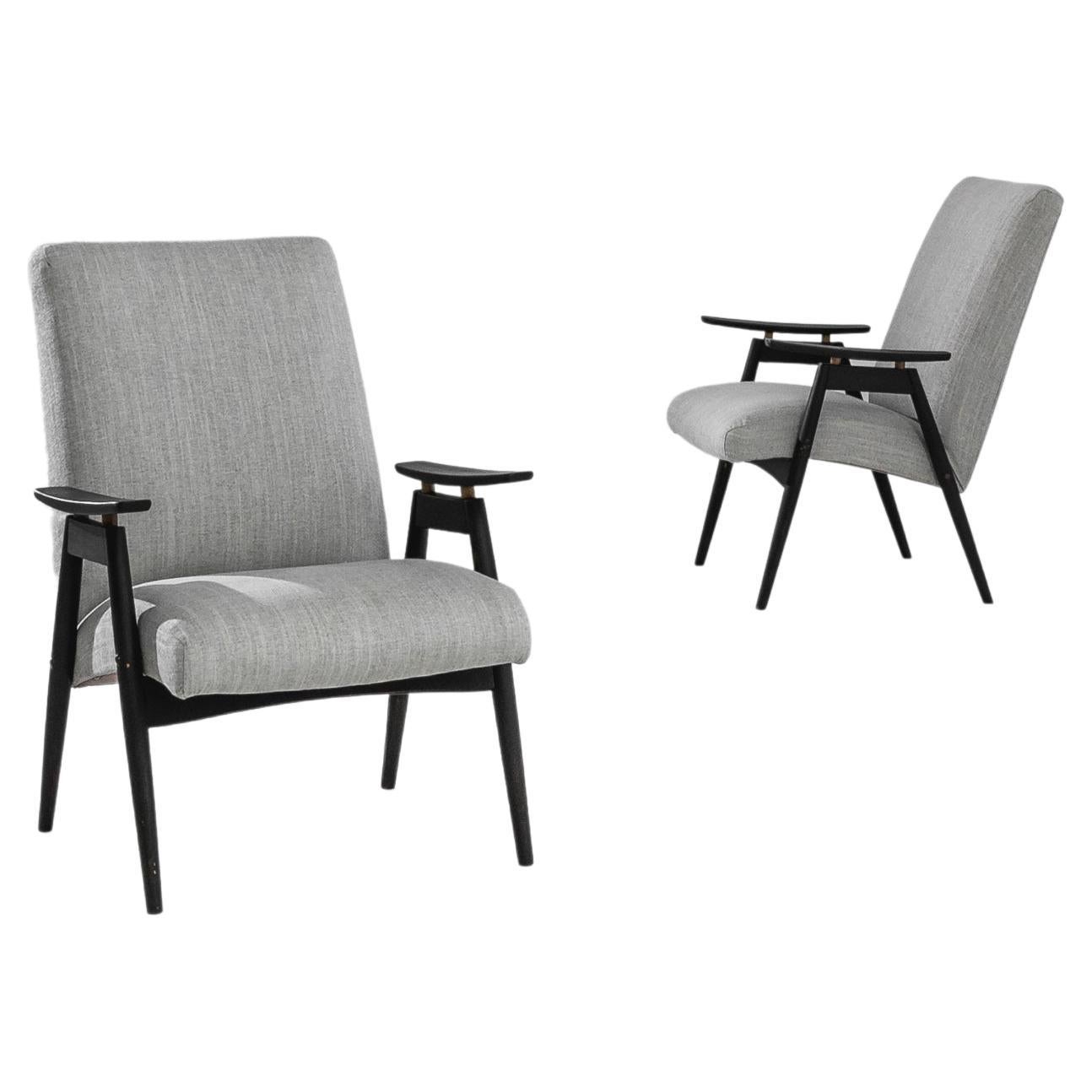 Magnificently Upholstered Overstuffed Armchair on Casters by O Henry