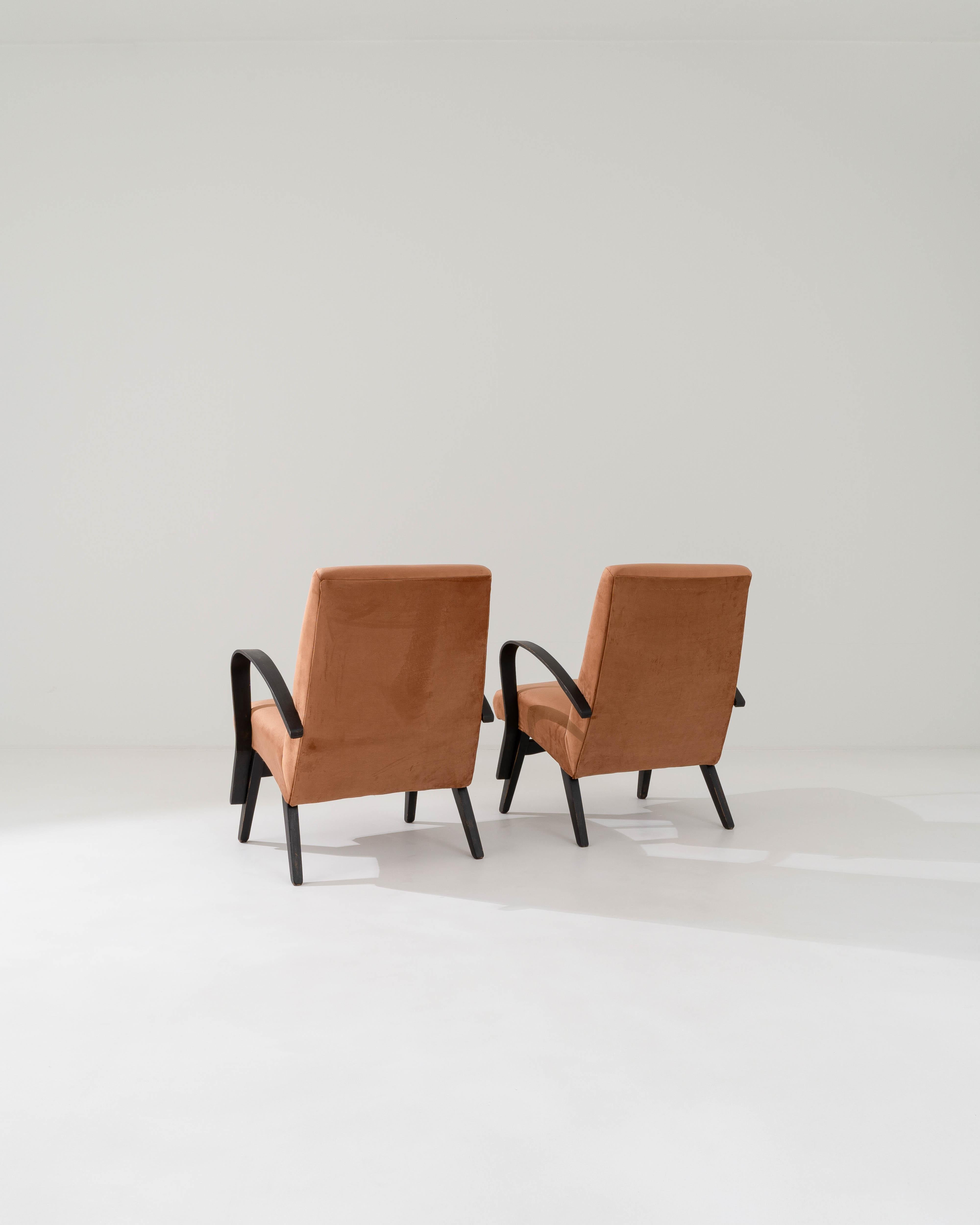 1960s Czech Upholstered Armchairs By Tatra, a Pair For Sale 4