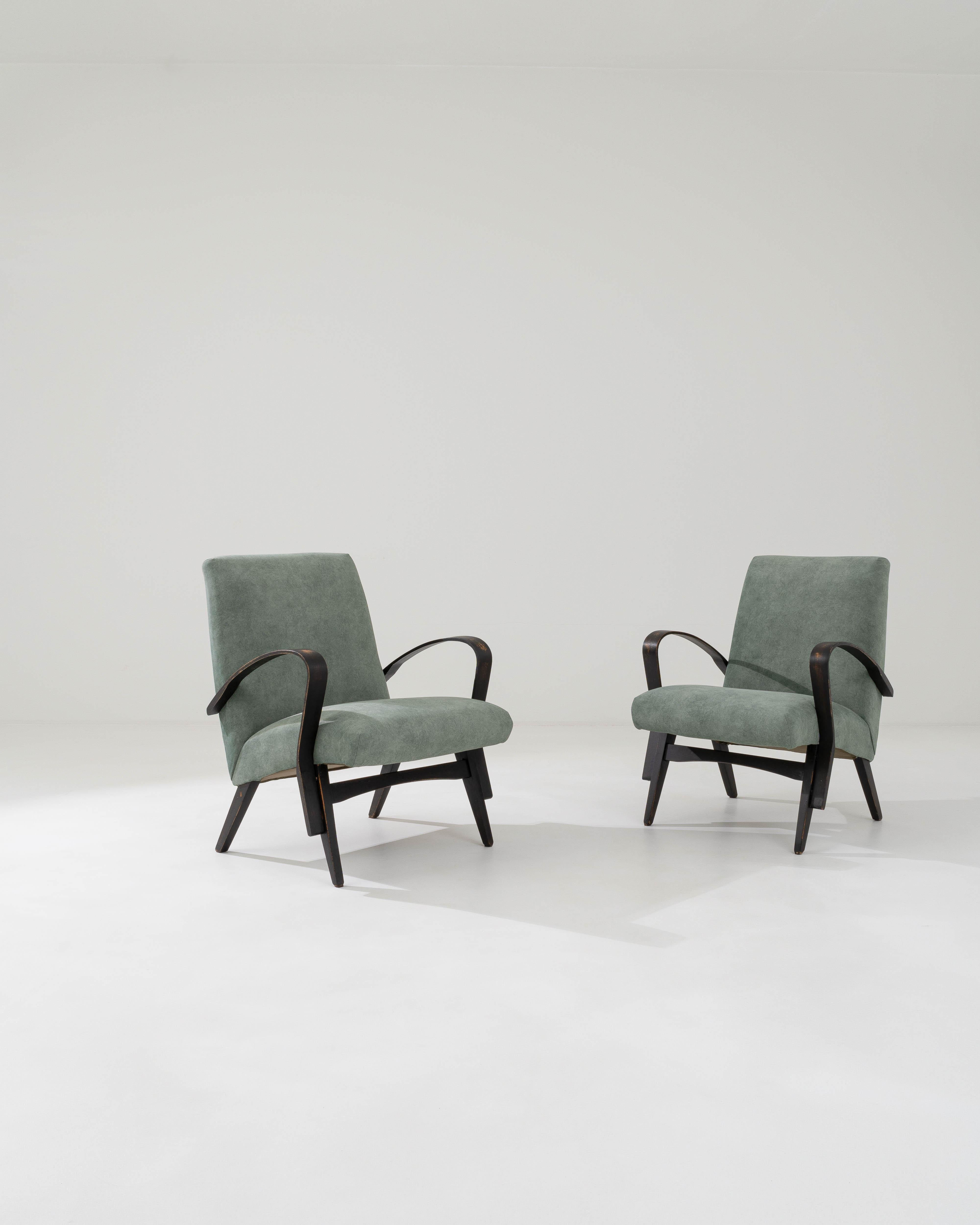 Upholstery 1960s Czech Upholstered Armchairs By Tatra, a Pair For Sale