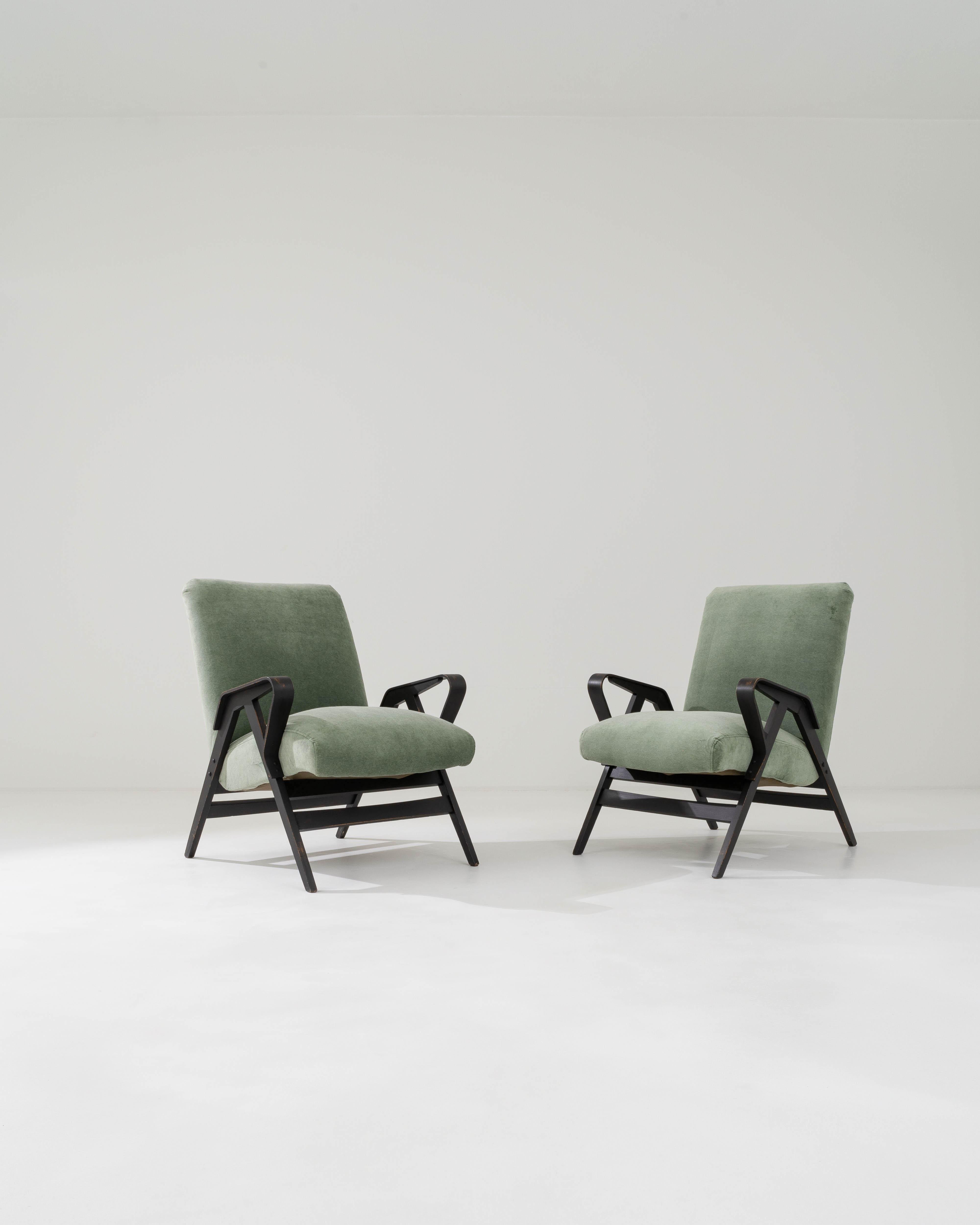 Upholstery 1960s Czech Upholstered Armchairs By Tatra, a Pair 