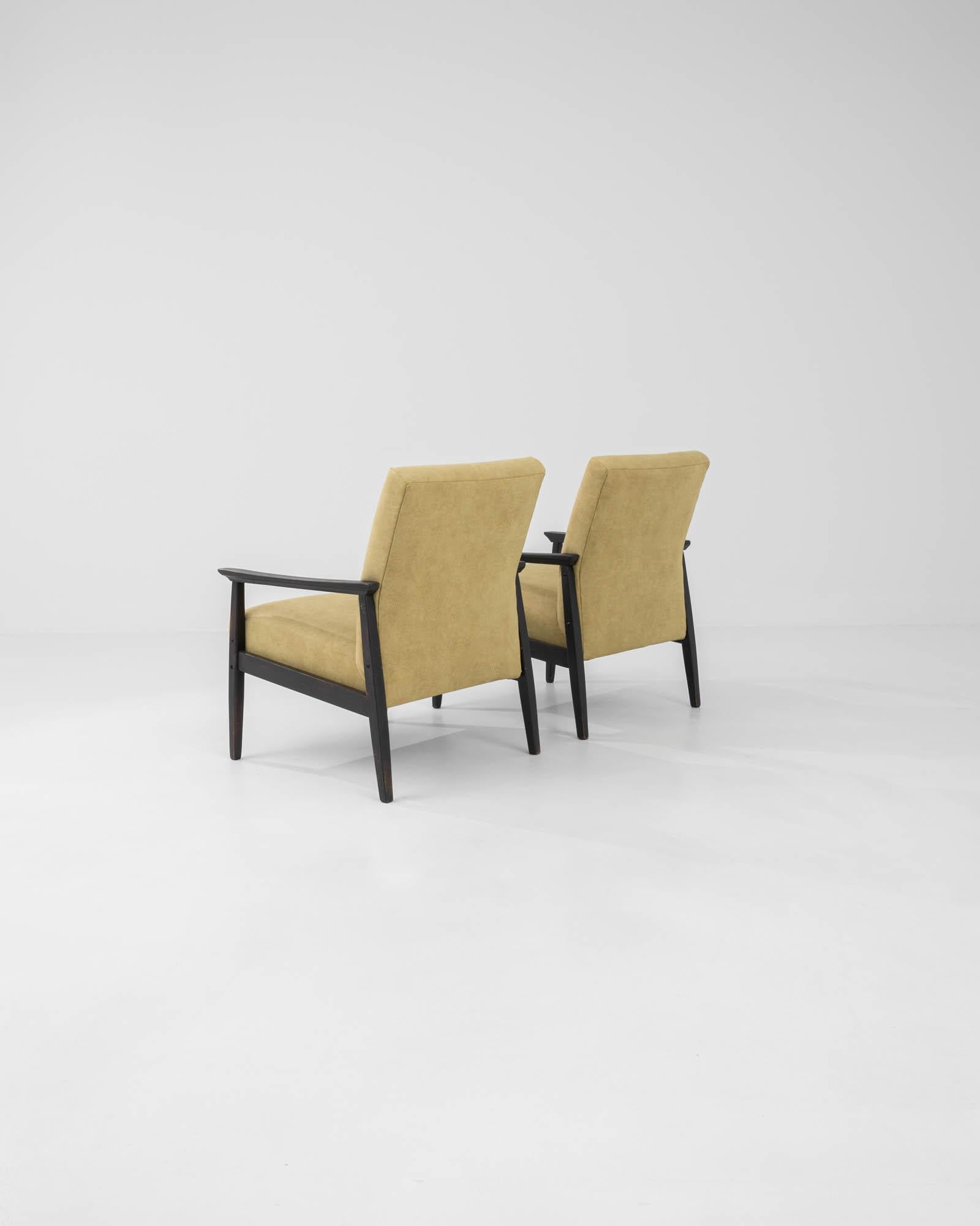 1960s, Czech Upholstered Armchairs, Set of 2 For Sale 1