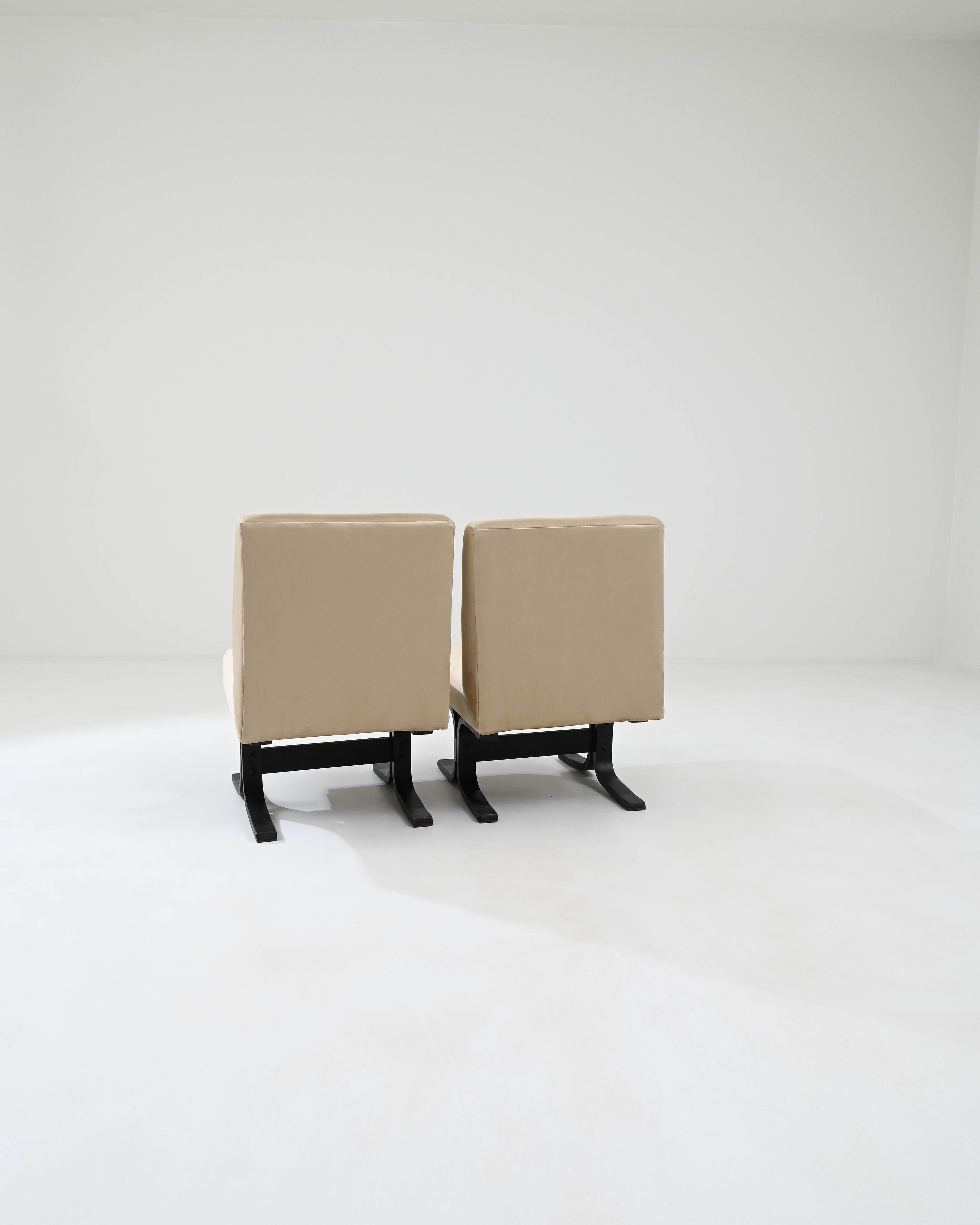 1960s Czech Upholstered Chairs by Ludvik Volak, a Pair For Sale 1