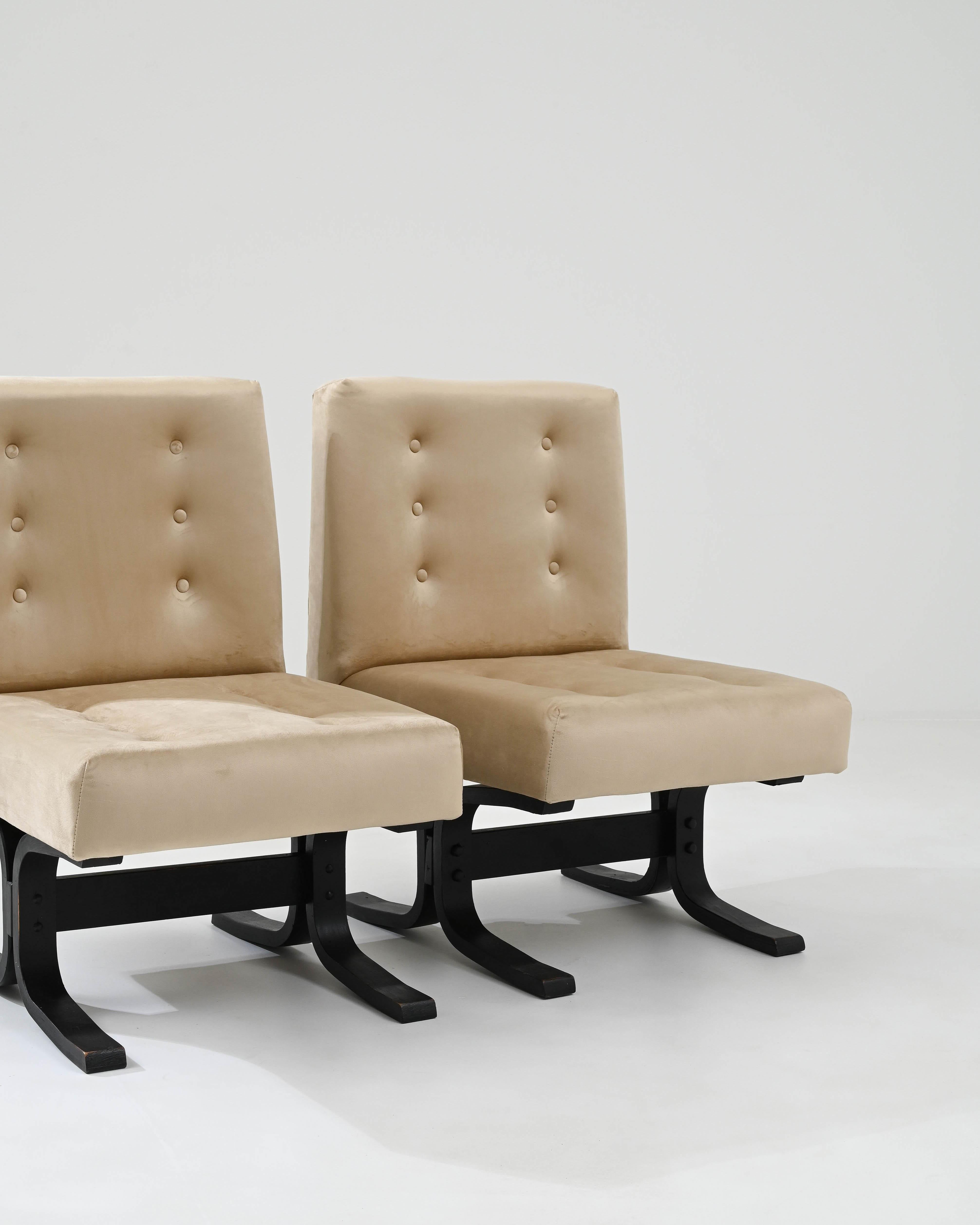 1960s Czech Upholstered Chairs by Ludvik Volak, a Pair For Sale 3
